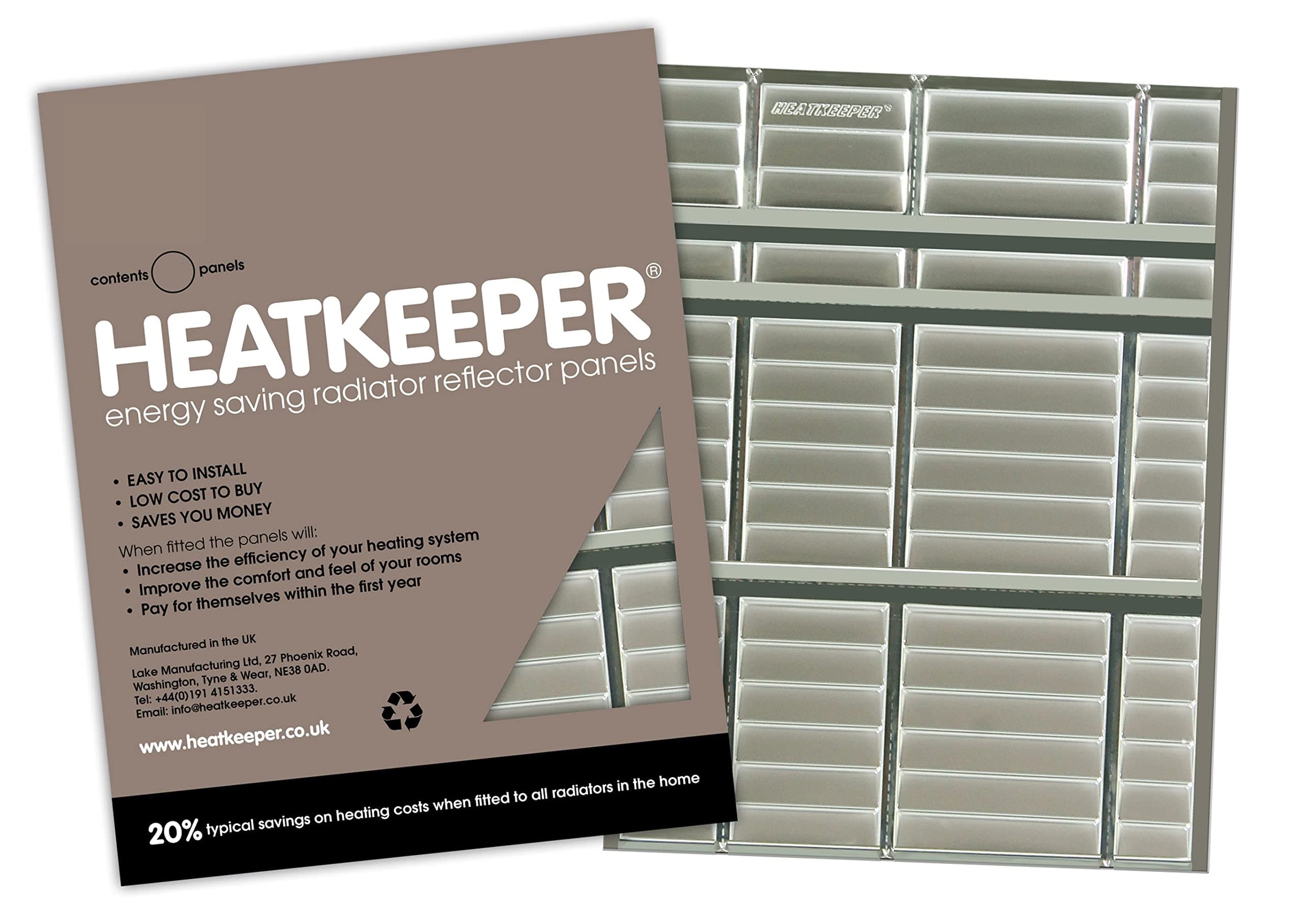 Heatkeeper Radiator Reflector Panels - 10 Panel Pack