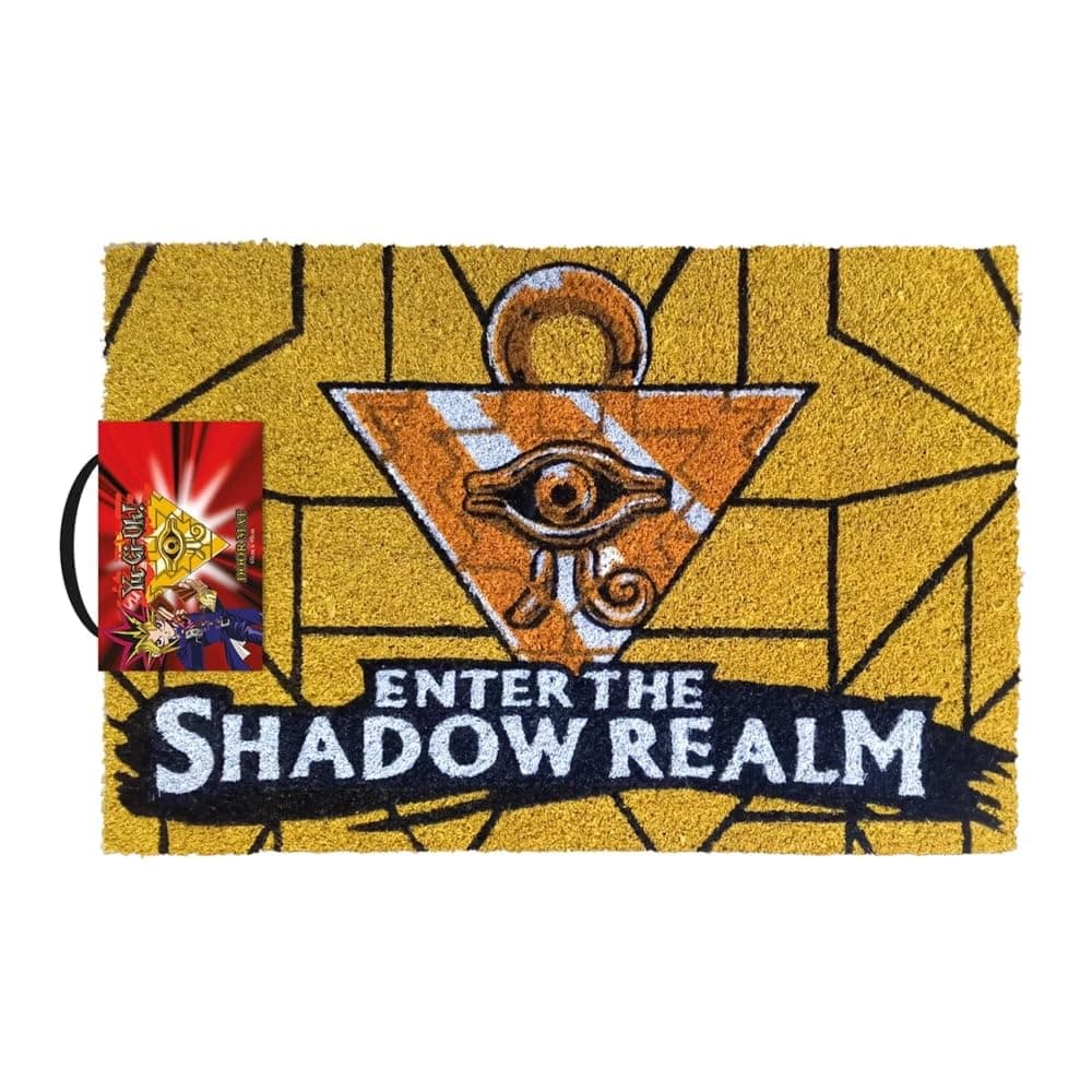 Yu-Gi-Oh! Enter The Shadow Realm Door Mat (One Size) (Brown/Black)