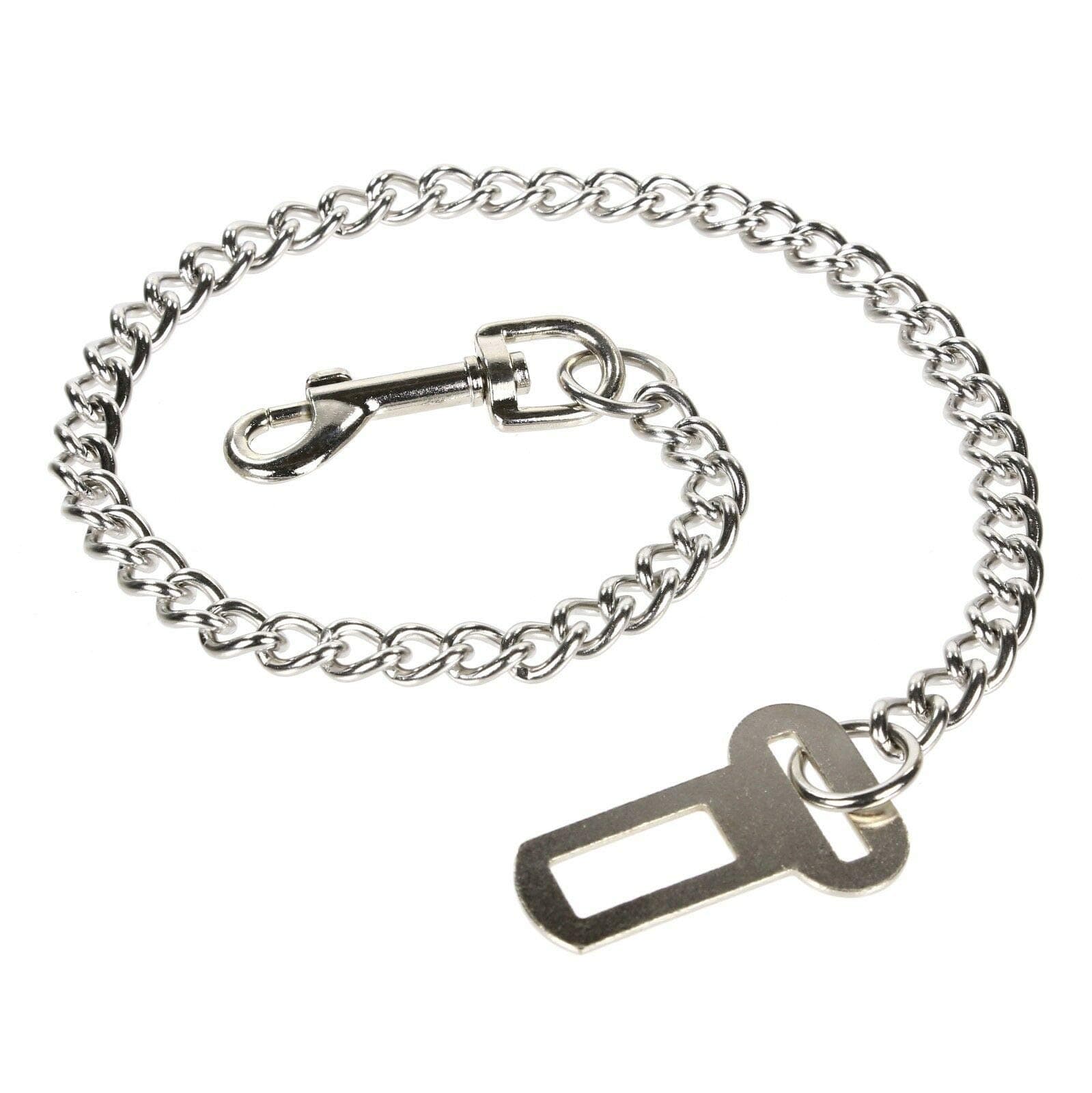 Ezee Paws Metal Chain Dog Seat Belt Chew Proof Strong Safety Restraint (65cm)
