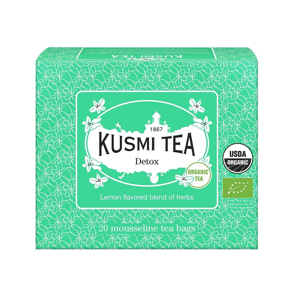 Detox - Organic Blend of Green Tea, Mate & Lemon - Lemongrass, Rose Hip and Lemon Flavours - Enjoy Hot or Iced - Exotic Infusion Perfect for Tea Lovers - 20 Tea Bags