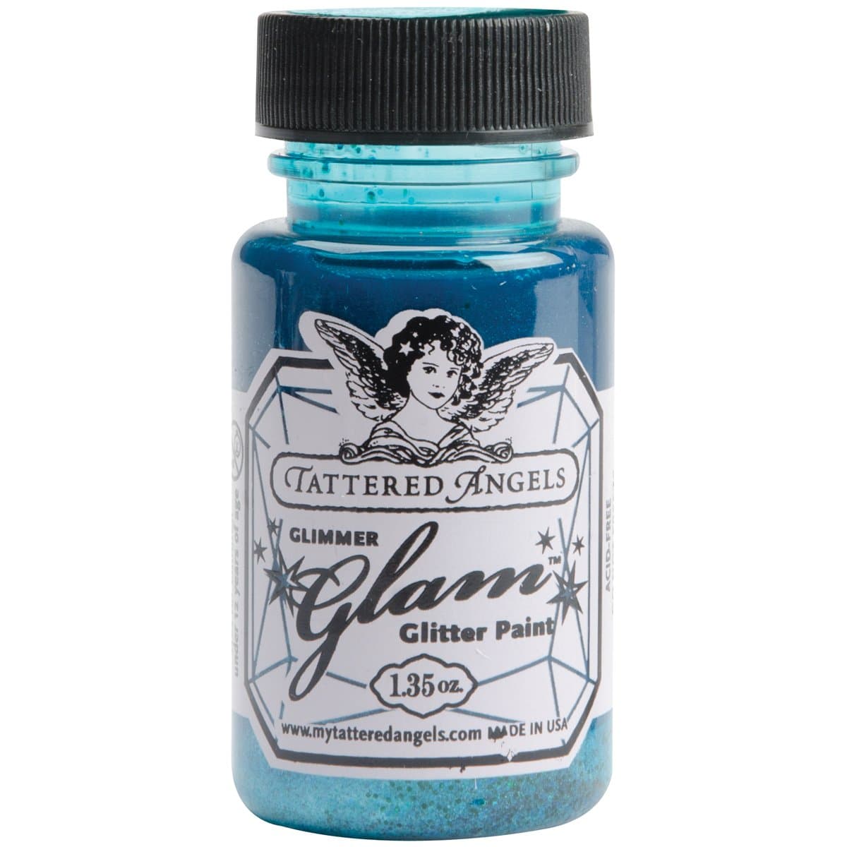 Glimmer Glam Glitter Paint Color: Mermaid