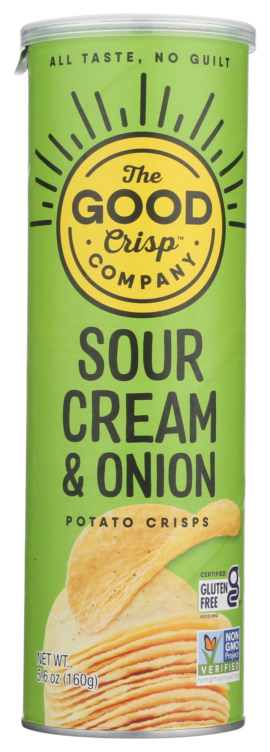 Sour Cream & Onion Gluten-Free Potato Chips, 5.6 Ounce (Pack of 1), Non-GMO & Allergen-Friendly Snacks