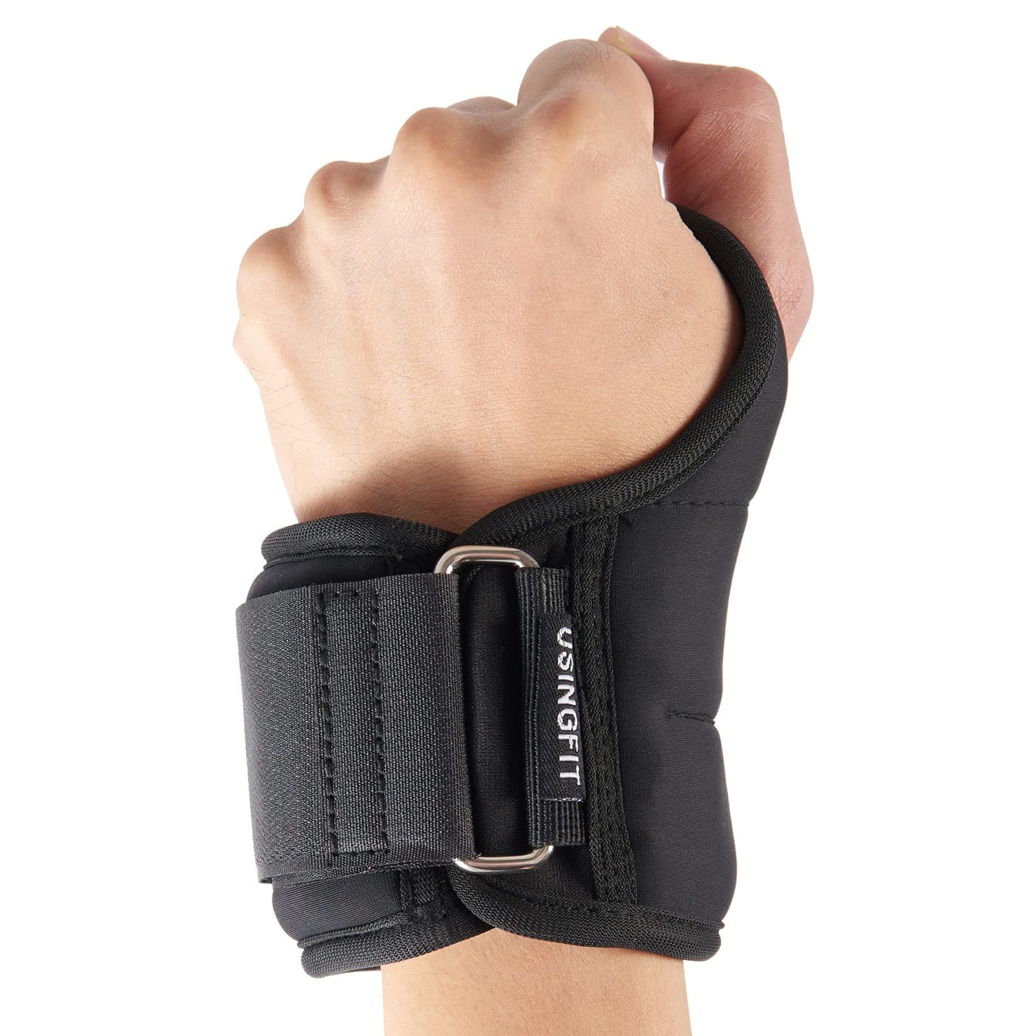 Wrist Weights with Thumb Loops Lock for Women Men 0.5kg * 2 / 1kg * 2/1.5kg * 2 Ankle Weights Arm Hand Leg Weighted Gloves Sand Bags Ladies Sandbag Walking Running Gym Fitness Training