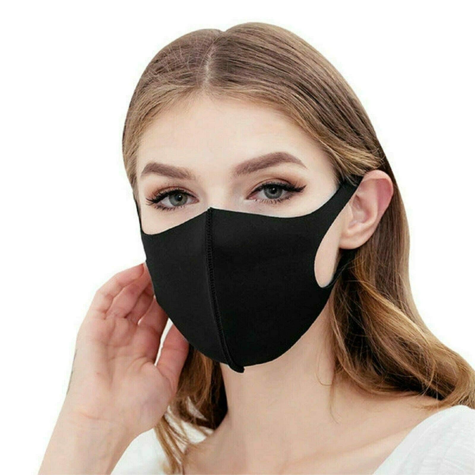 STCORPS7 Face Mask Reusable, Anti Air Cover mask, Half Face Mask Mouth, Anti Air Pollution Reusable, Mask Respirator,Cover Fleece Ski Ear Warmer Cycling Outdoor Sports (Random Colour 1pcs.)