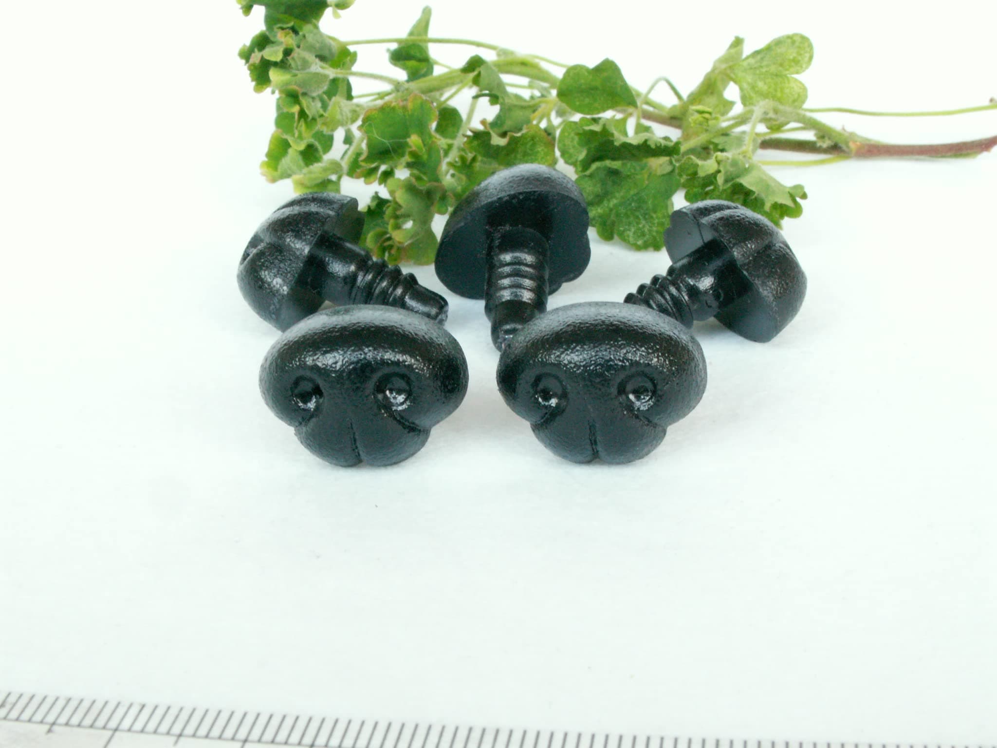 15mmx11mm Black Dog Nose/Safety Nose/Plastic Nose - 20pcs