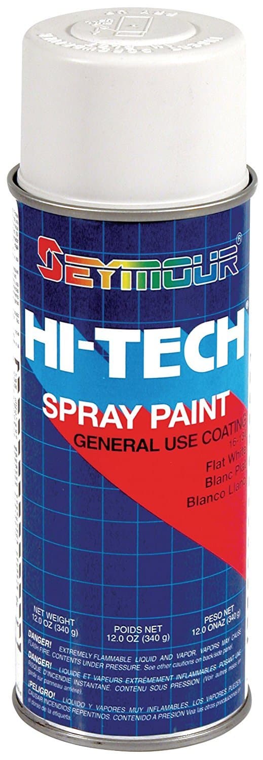 Seymour 16-134 Hi-Tech Enamels Spray Paint, Flat White