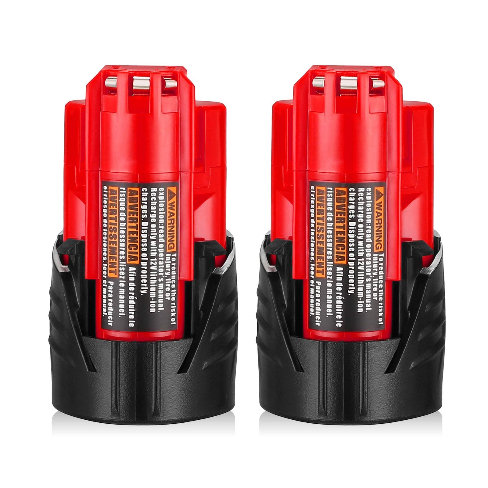 LORDONE 2 Packs 3.0Ah Replacement Battery for Milwaukee 12V Battery for XC 48-11-2411 48-11-2420 48-11-2401 48-11-2402,48-11-2430,48-11-2440,48-11-2460, 48-11-2412 Cordless Tools Batteries