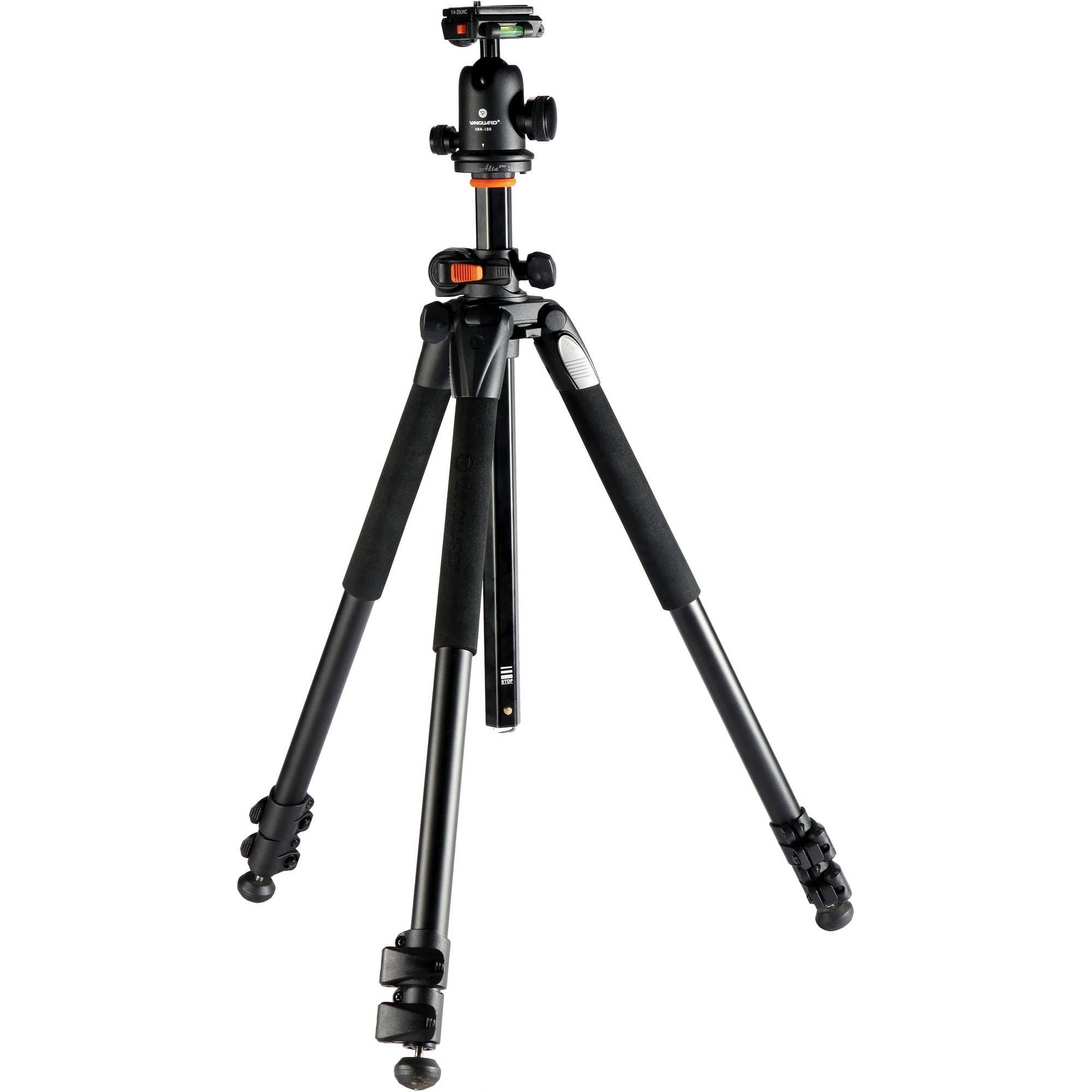 Vanguard Alta Pro 263Ab 100 Aluminum Tripod With Sbh-100 Ball Head For Sony, Nikon, Canon Dslr Cameras, Black