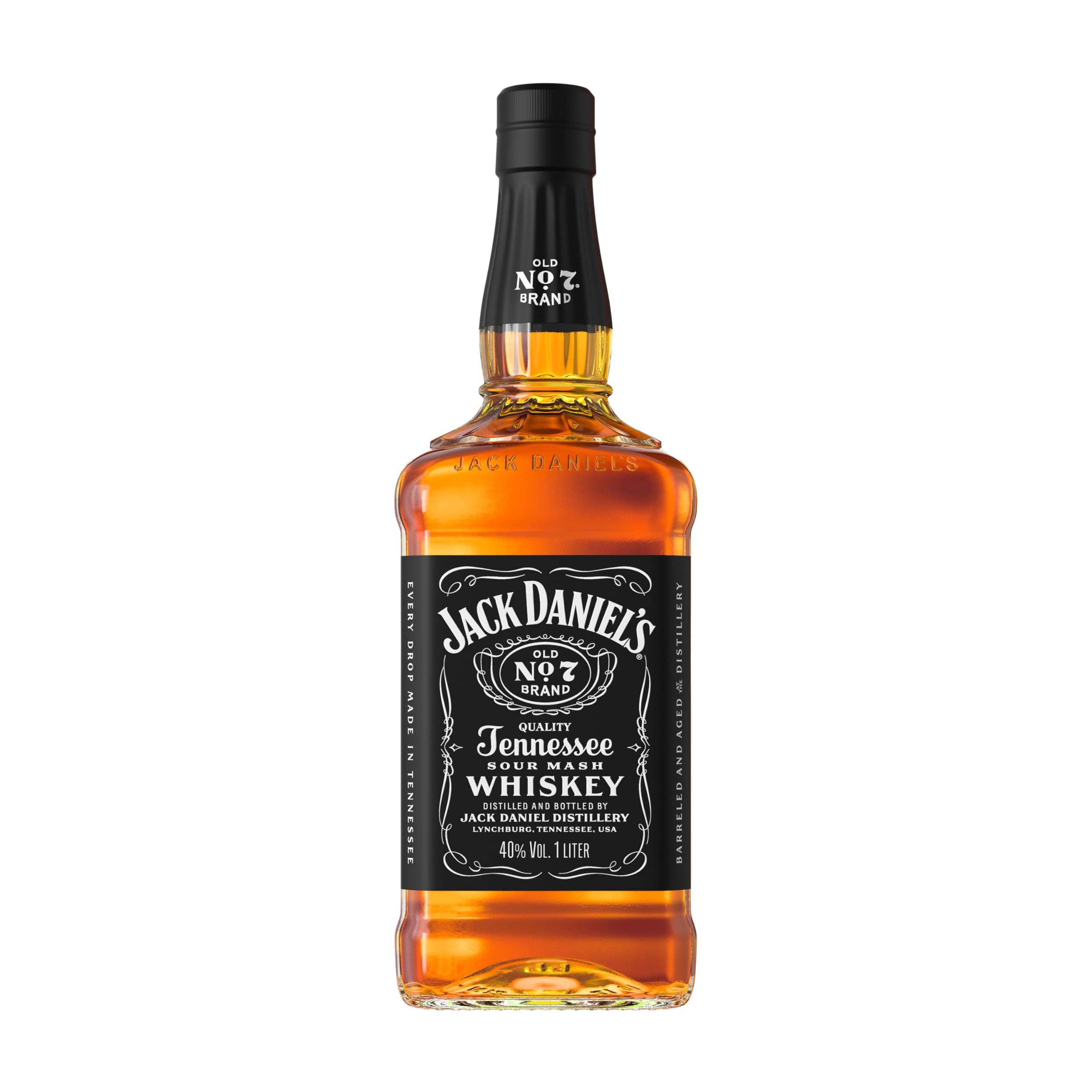 Jack Daniel’s Tennessee Whiskey, 1 L | Authentic American Spirit | Smooth & Balanced | 40% ABV