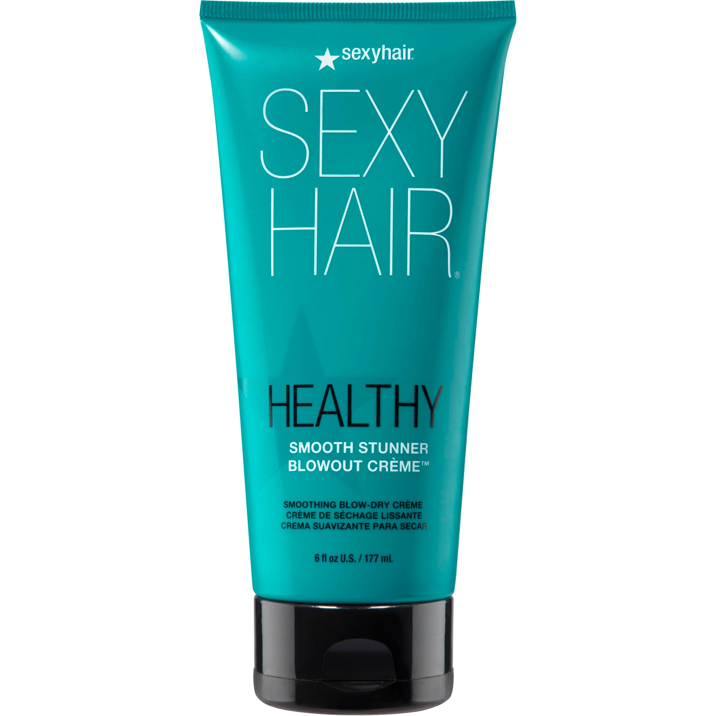 SexyHair Healthy Smooth Stunner Blowout Crème, 6 oz | Nourishes Dry Hair | Provides Added Moisture | Sealing Hair Cuticle