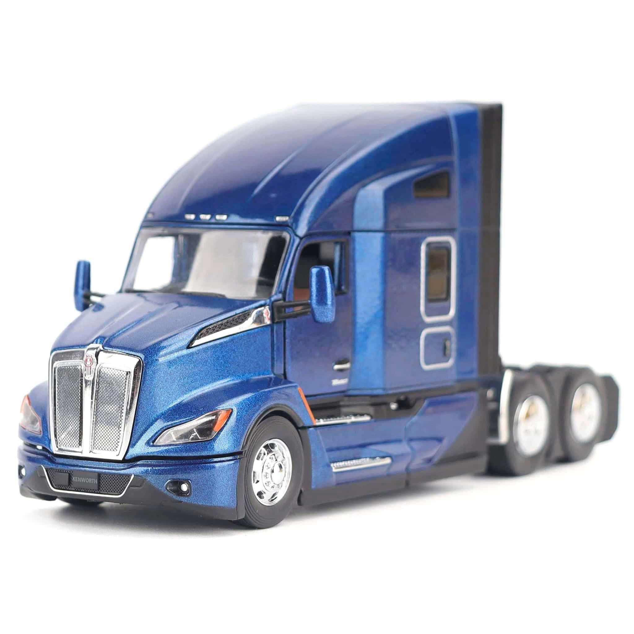 1/50 Depp Cerulean Blue Kenworth T680 76in High-Roof Sleeper Cab Tandem Tractor 71108