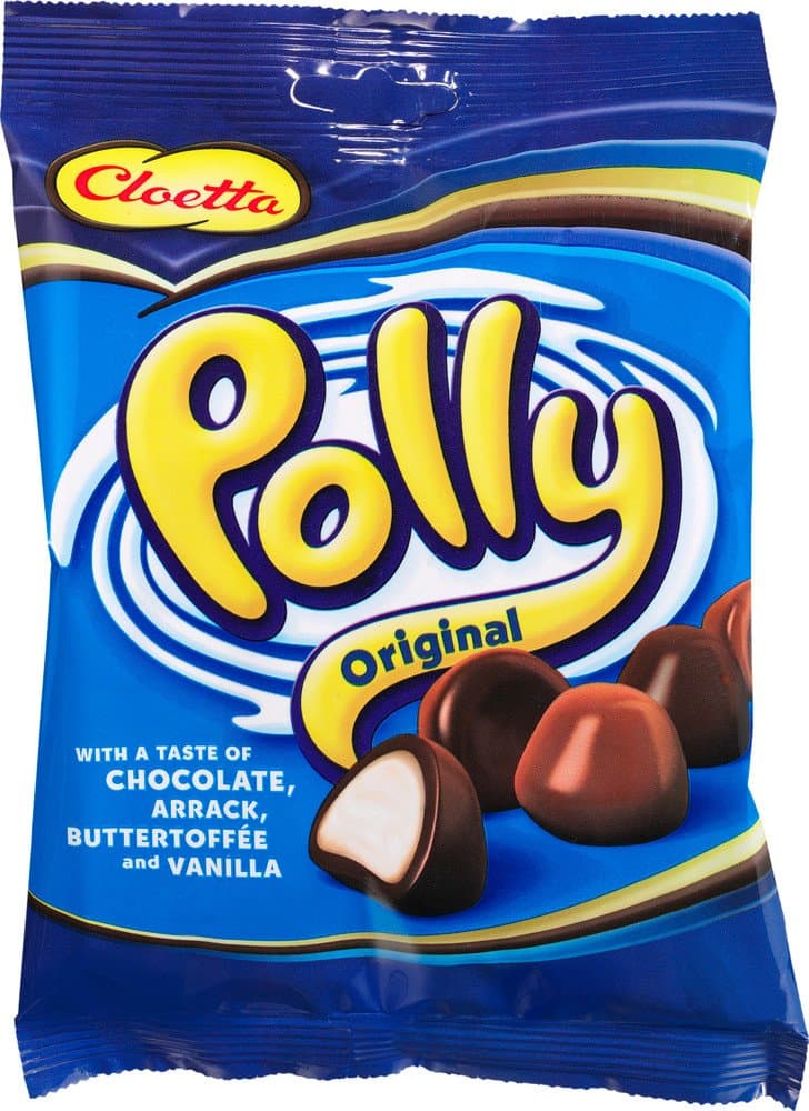 One Bag of Cloetta Polly Original Swedish Milk Chocolate Candy Candies Sweets 200g