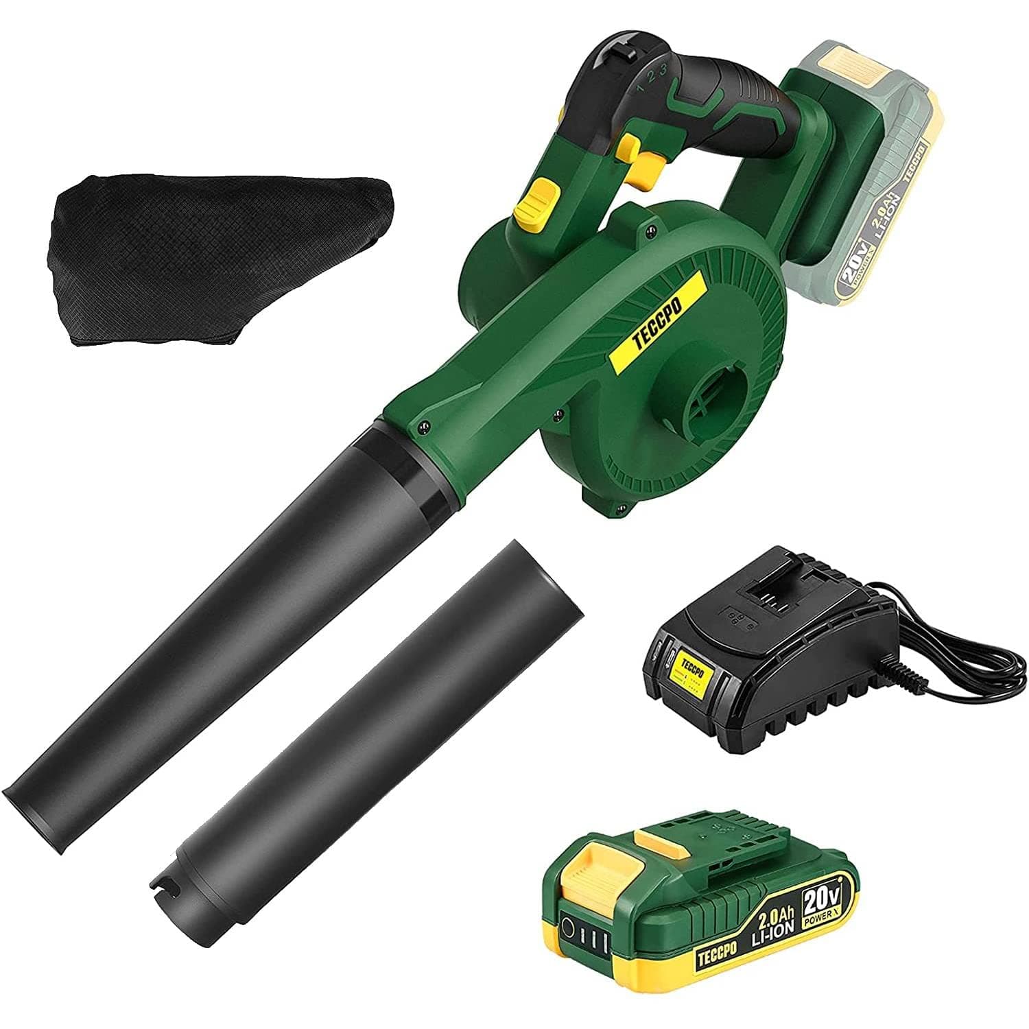 POPOMAN 20V 2.0Ah Cordless Blower/Sweeper