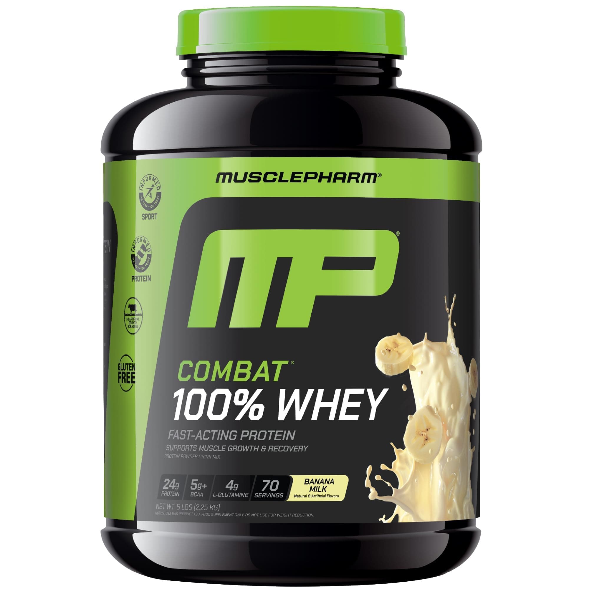 Musclepharm Combat 100% Whey Banana Cream 5lb