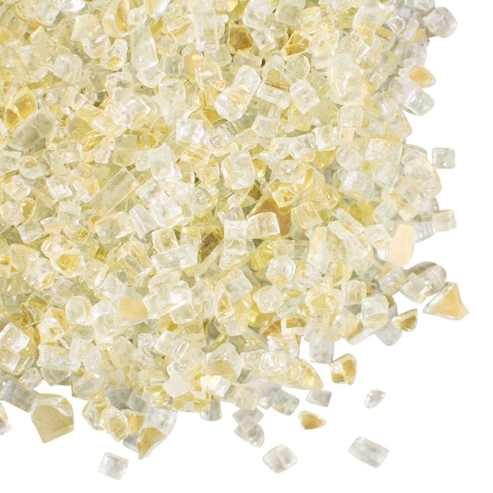 Gold Vase Filler, Crushed Mirror Glass, 8.4 lbs, 92 Ounces, Wedding Centerpiece Table Scatter, (Clear & Gold)