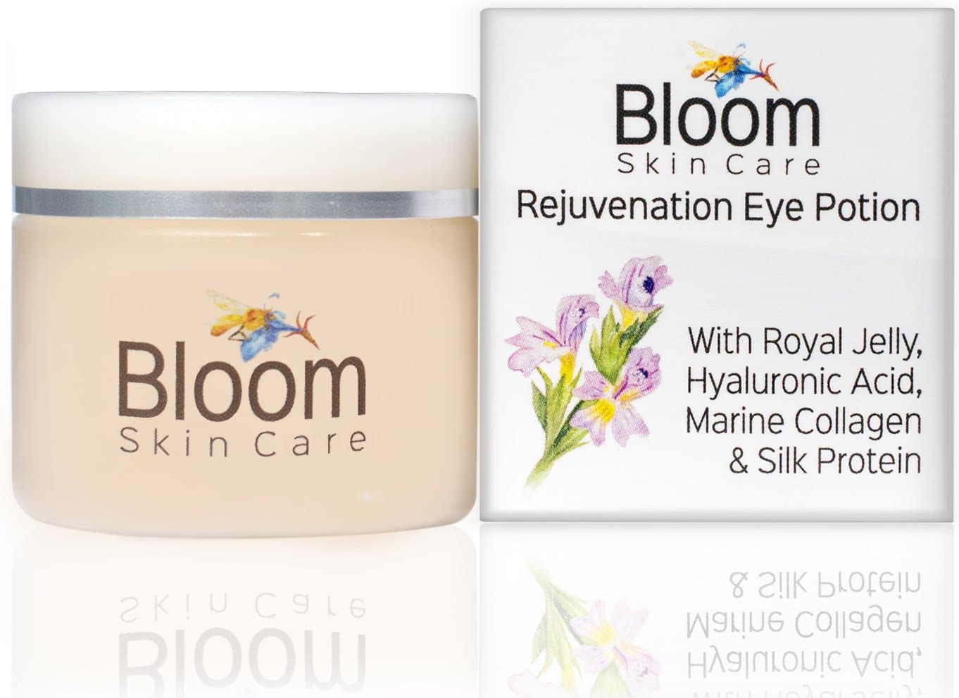 Rejuvenating Eye Cream and Potion .5oz- Hyaluronic Acid and Royal Jelly to keep skin plump and hydrated - Anti Aging Wrinkle Moisturizer for Natural Firming Beauty for Women and Men