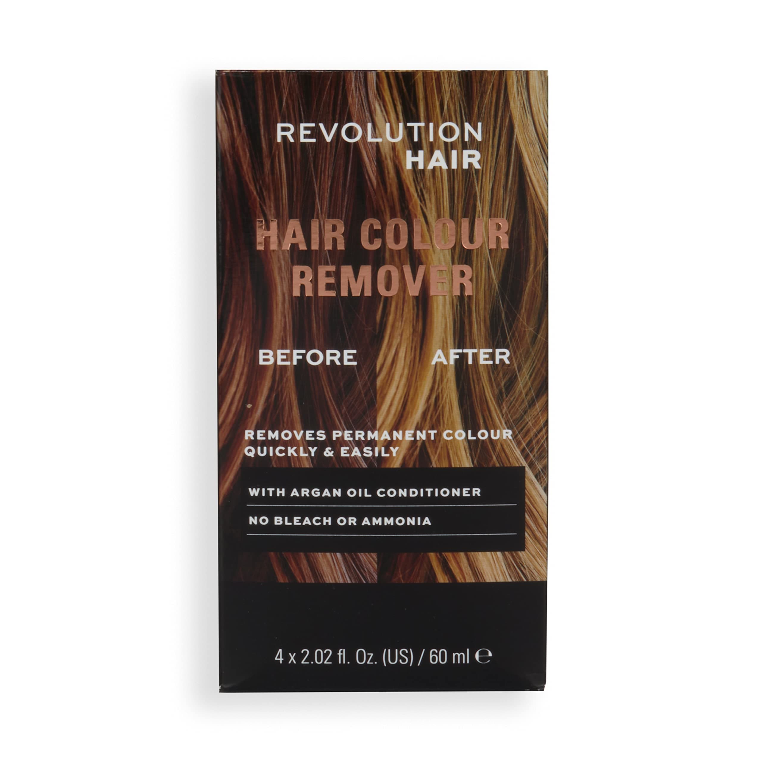 Haircare, Hair Colour Remover, Damage Free Dye Easy to Follow 5 Step Process, Bleach and Ammonia Free, Package Contains 4 x 60 ml