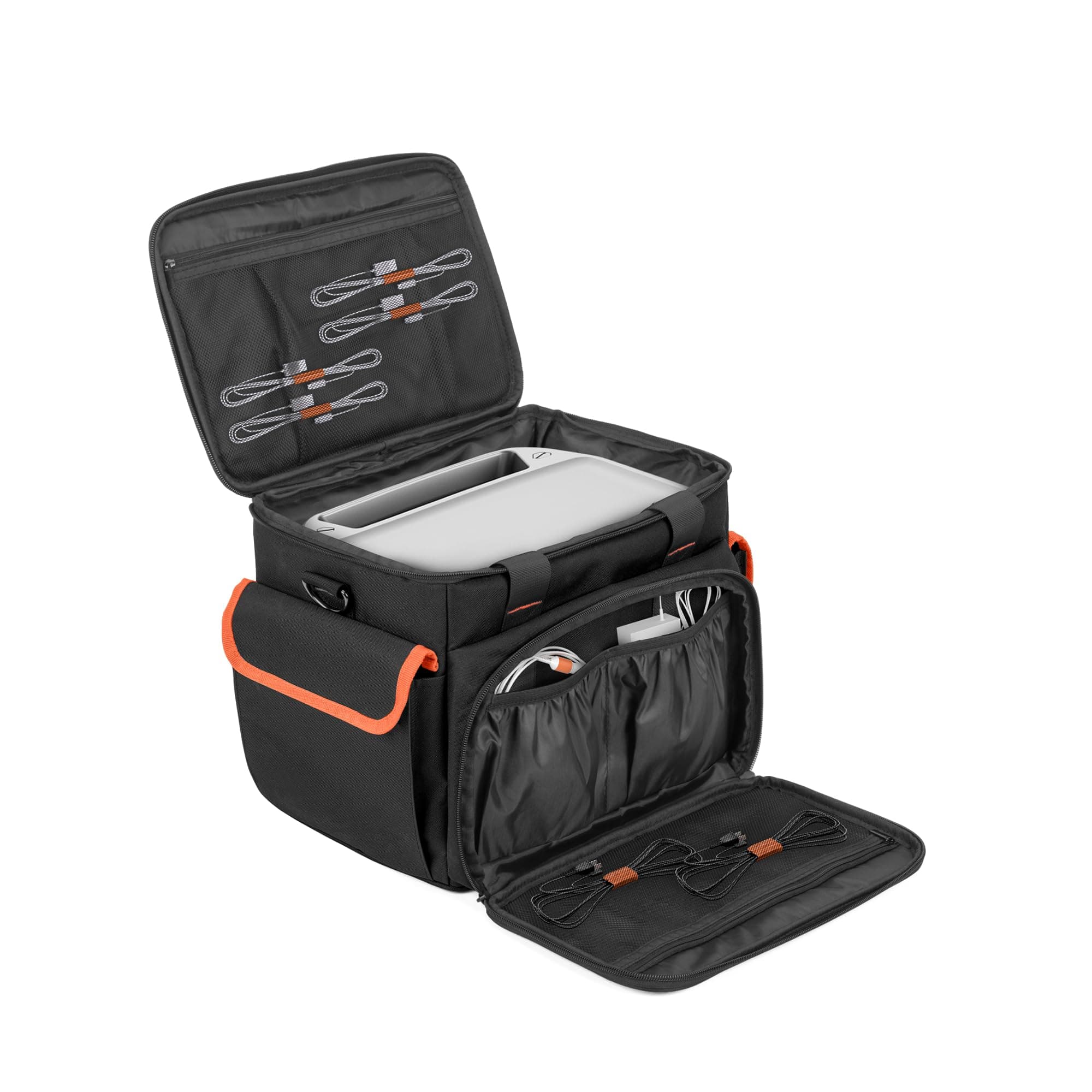 Trunab Carrying Case Compatible with ECOFLOW River/River 2/River Pro, Storage Bag with Waterproof Bottom and Front Pockets for Charging Cable and Accessories