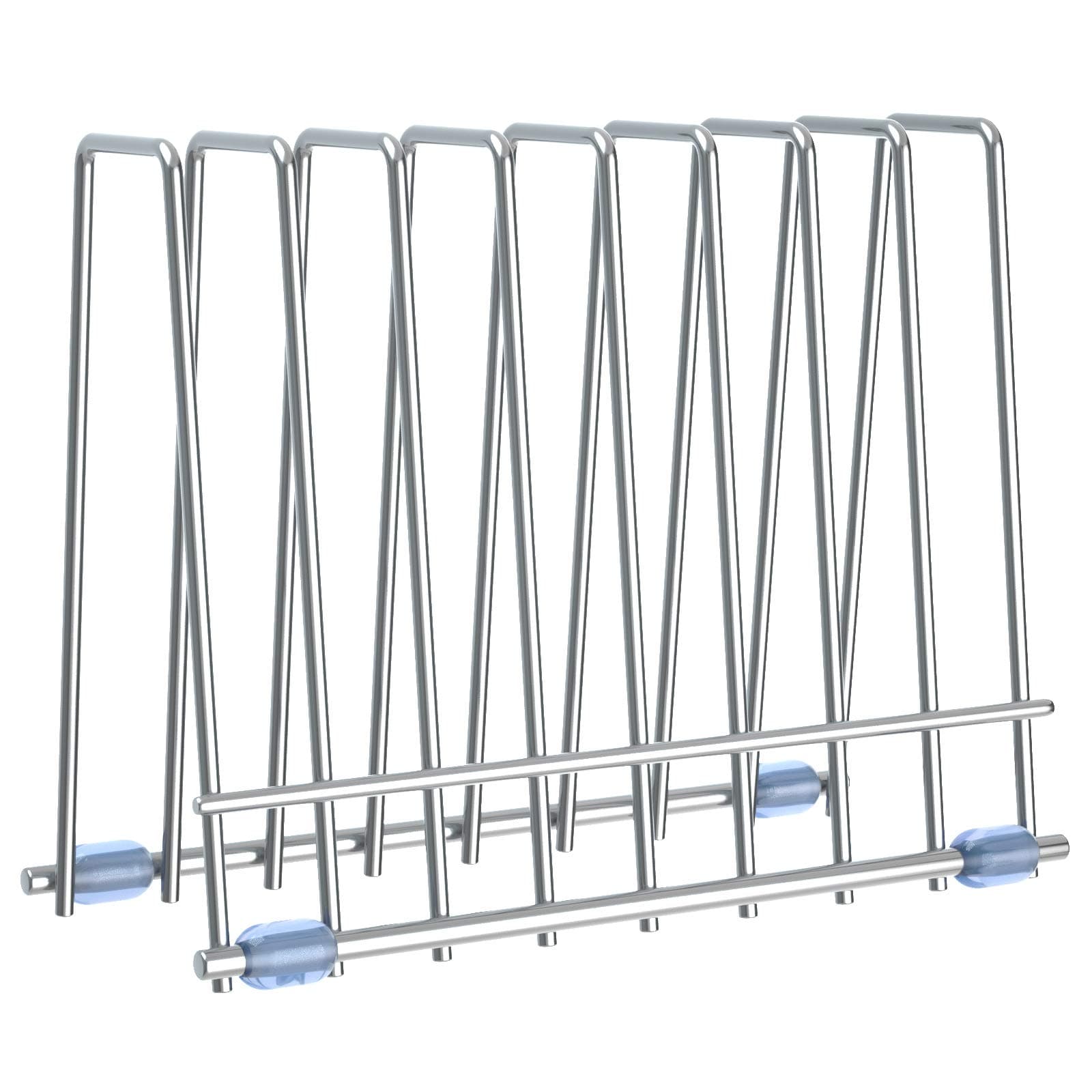 IDEATECH Reusable Storage Bags Rack, Drying Rack for Storage Bags, Stainless Stand for Reusable Storage Bags, File Organizer Desktop Storage Book Shelf