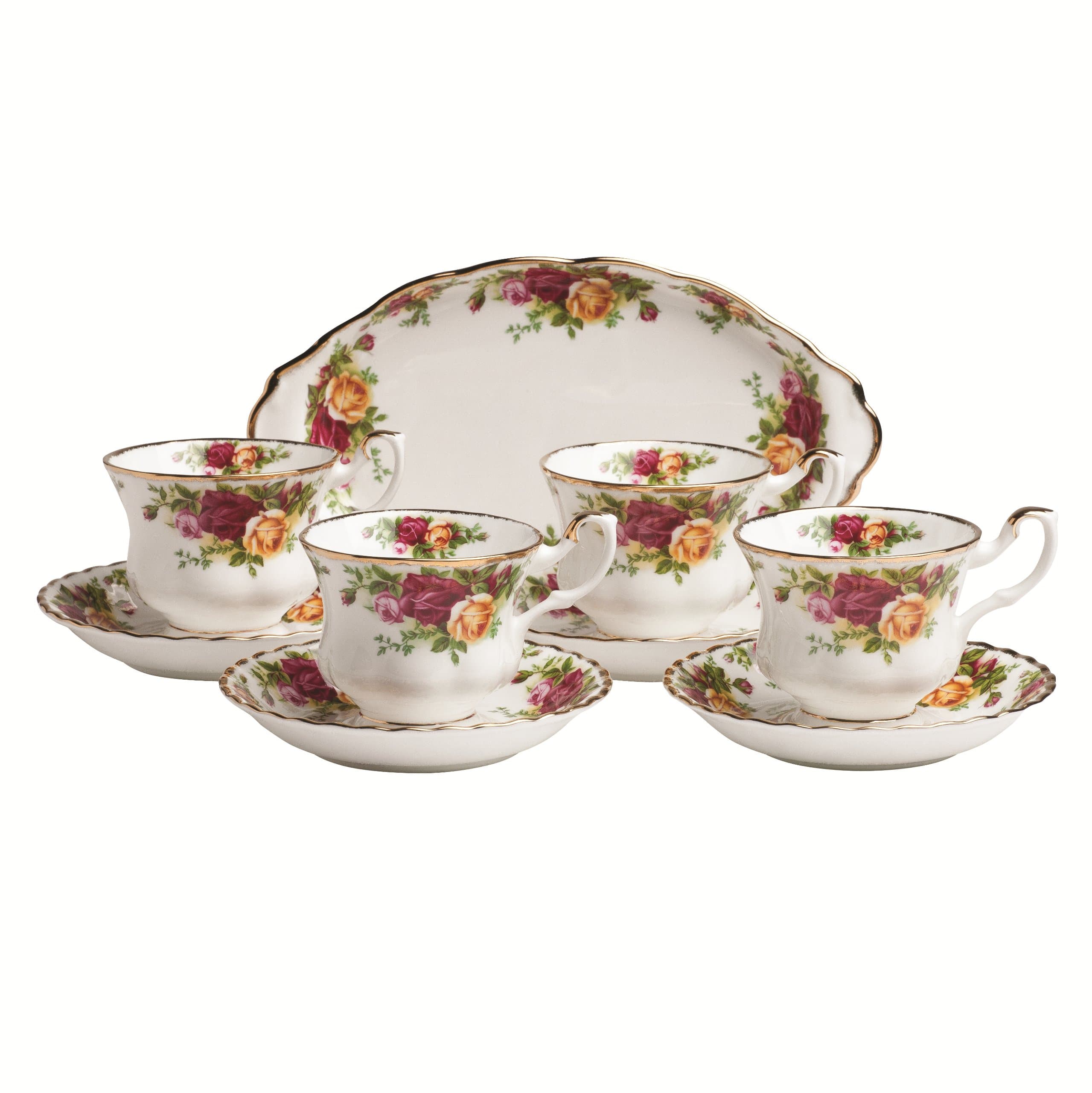 Old Country Roses 9-Piece Tea Set, Multi