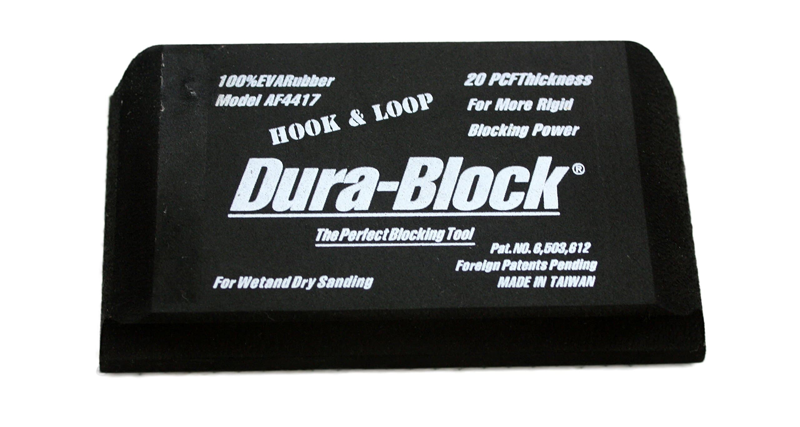 Dura-Block (AF4417 Hook & Loop Black 5.25" Sanding Block