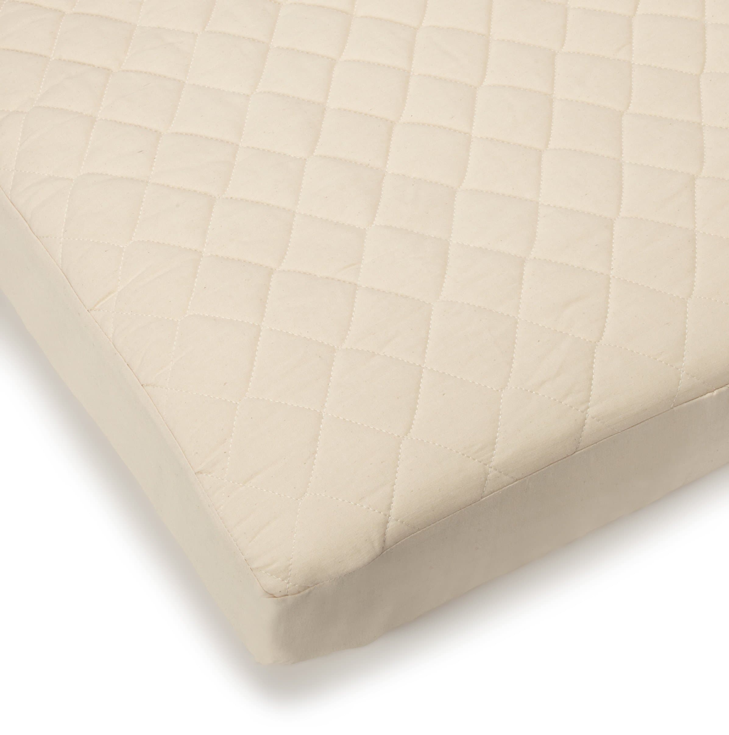 Bargoose Natural Cotton Top Fitted Crib Pad (Discontinued by Manufacturer)