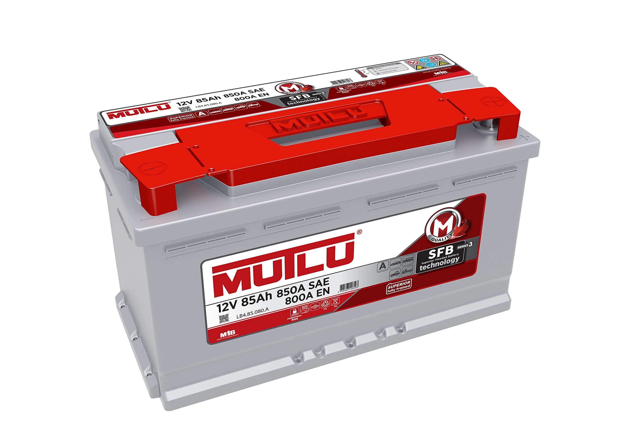 Mutlu 110 Series 3 Car Battery 12V 85Ah 850A (SAE) 800A (EN)