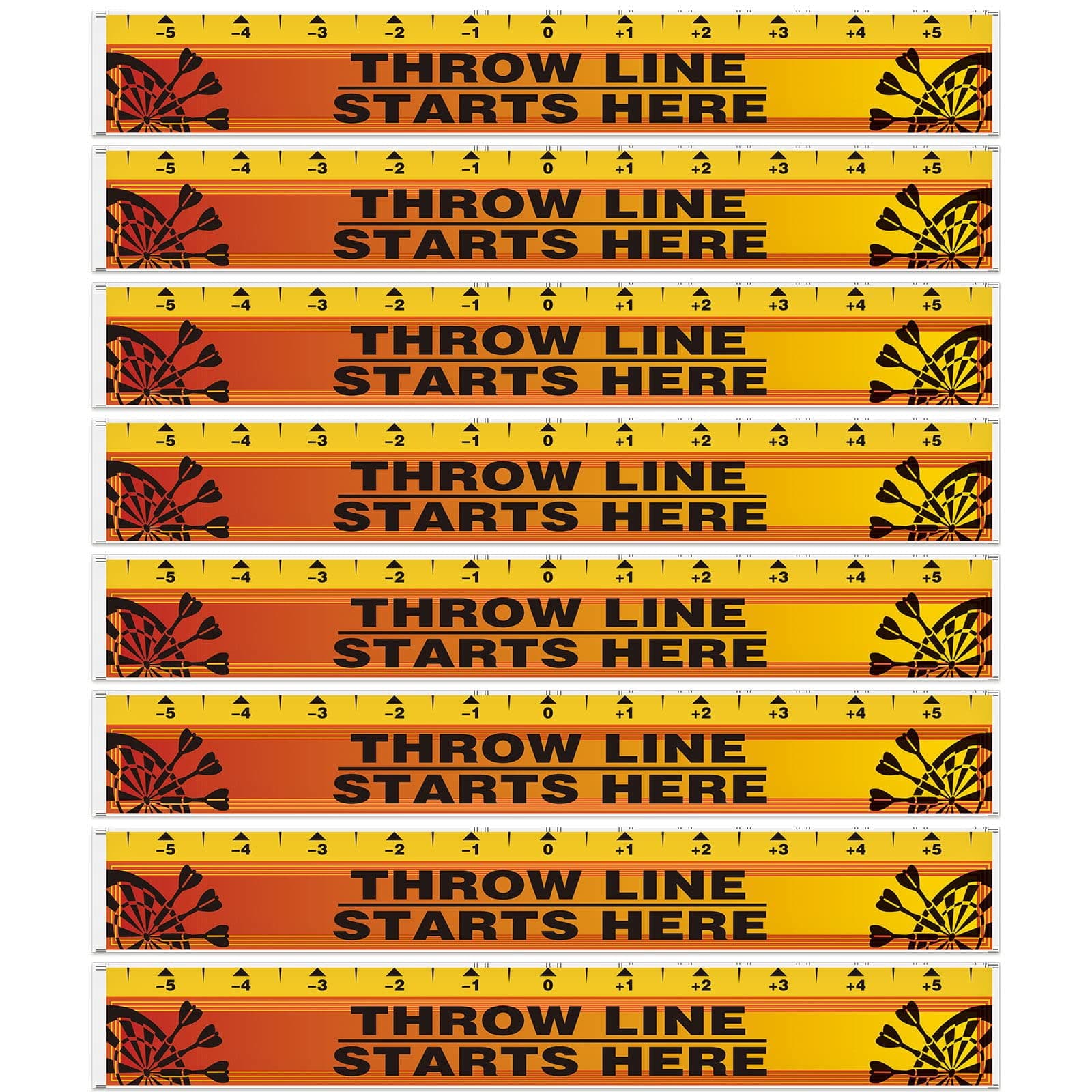 Lewtemi Dart Board Throw Line Floor Sticker PVC Toe Line Marker for Dart Players Game Accessories, 23 x 3.15 Inch