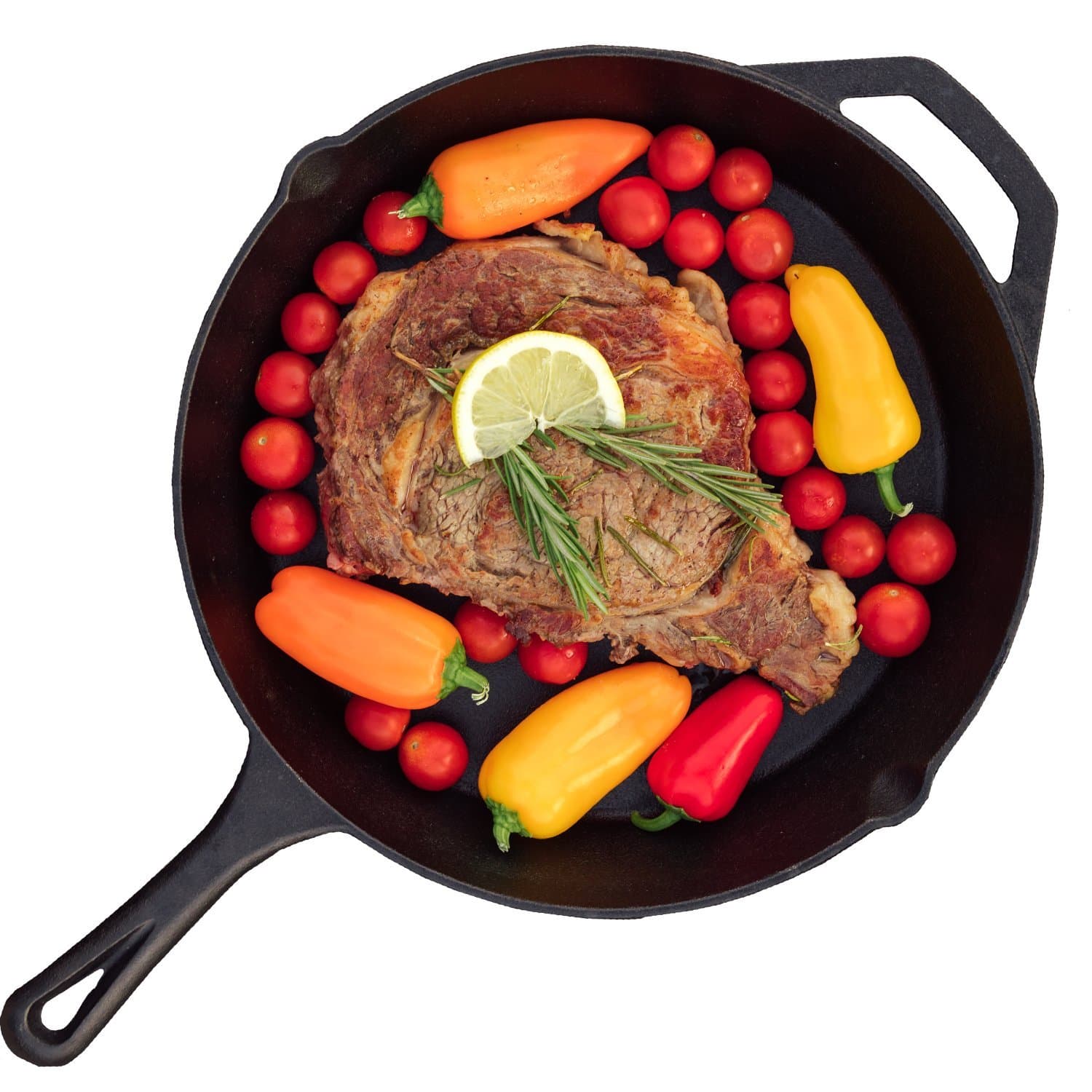 Cast Iron Skillet - 11 inch Cast Iron Pan - Nonstick Frying Pan - Preseasoned