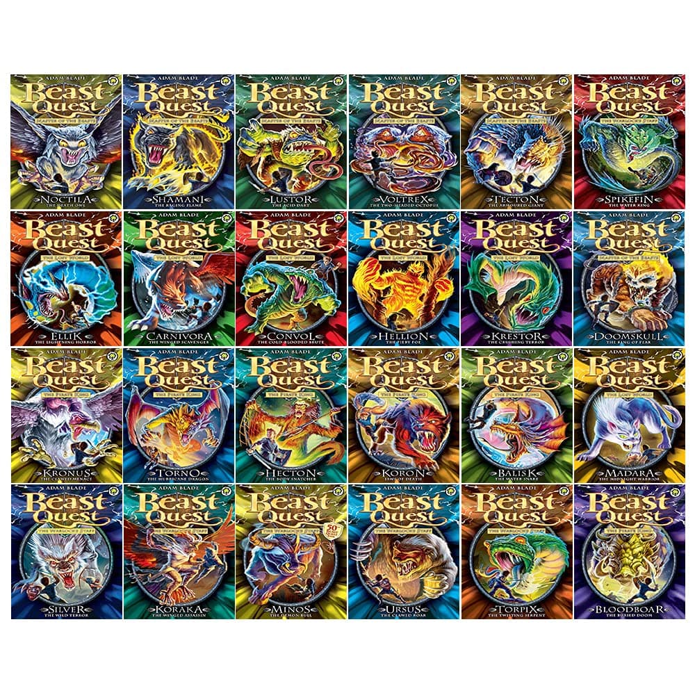 Beast Quest Series 7 - 10 Box Sets 24 Books Collection (Series 7 Books 1 -6, Series 8 Books 1 - 6, Series 9 Books 1 - 6, Series 10 Books 1 - 6)