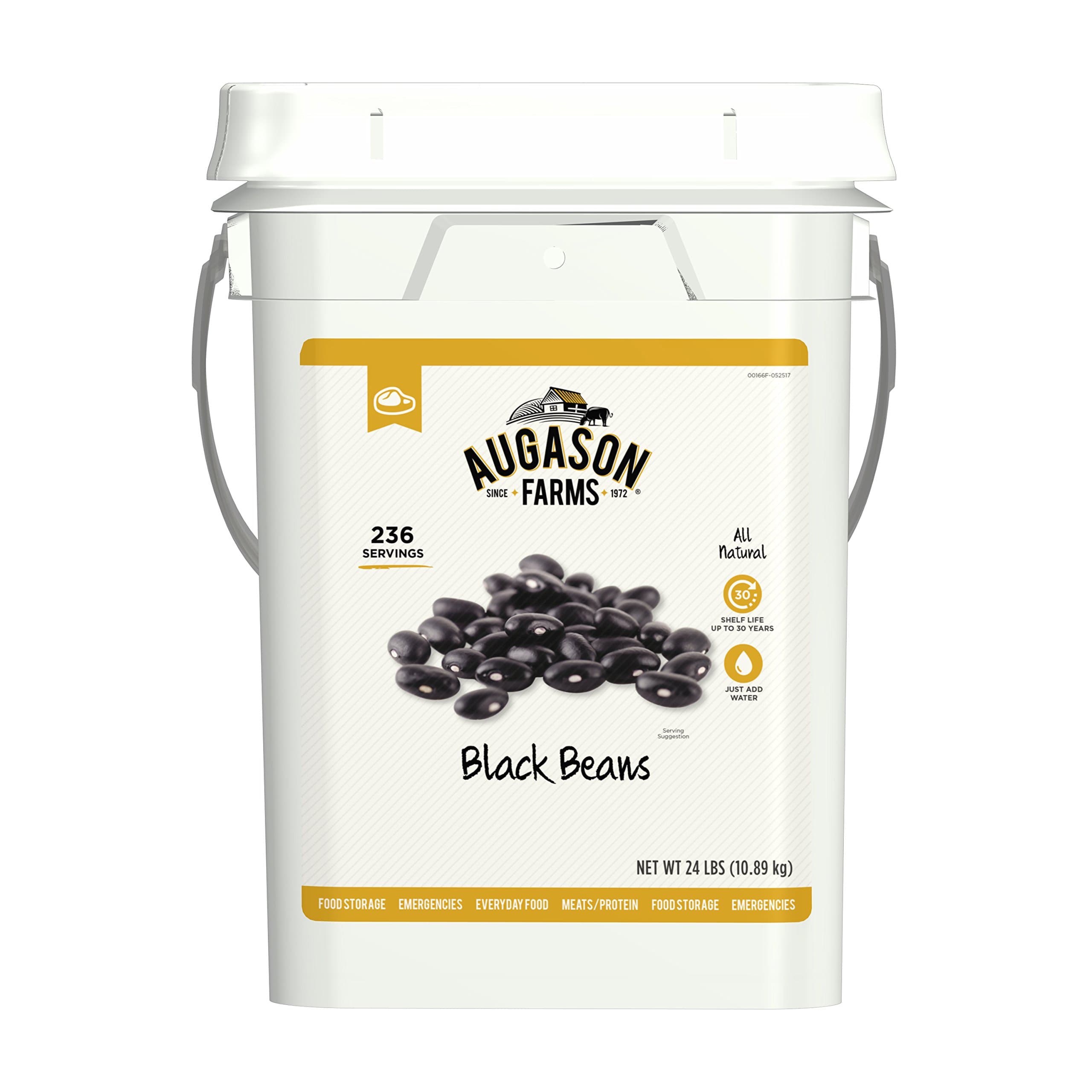 Black Beans Emergency Bulk Food Storage
