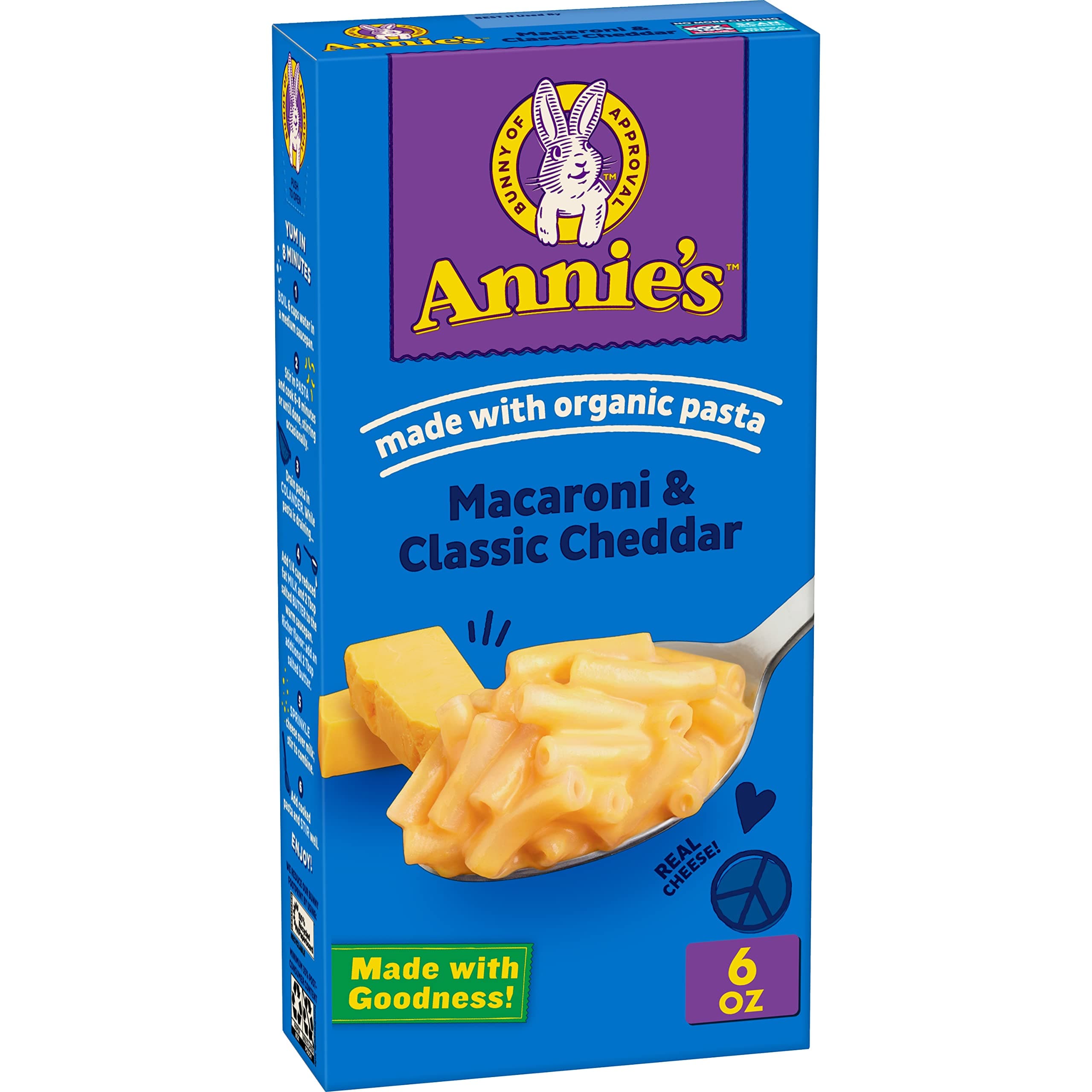 Annie's Homegrown, Macaroni & Cheese, Classic Mild Cheese, 6 oz (170 g)