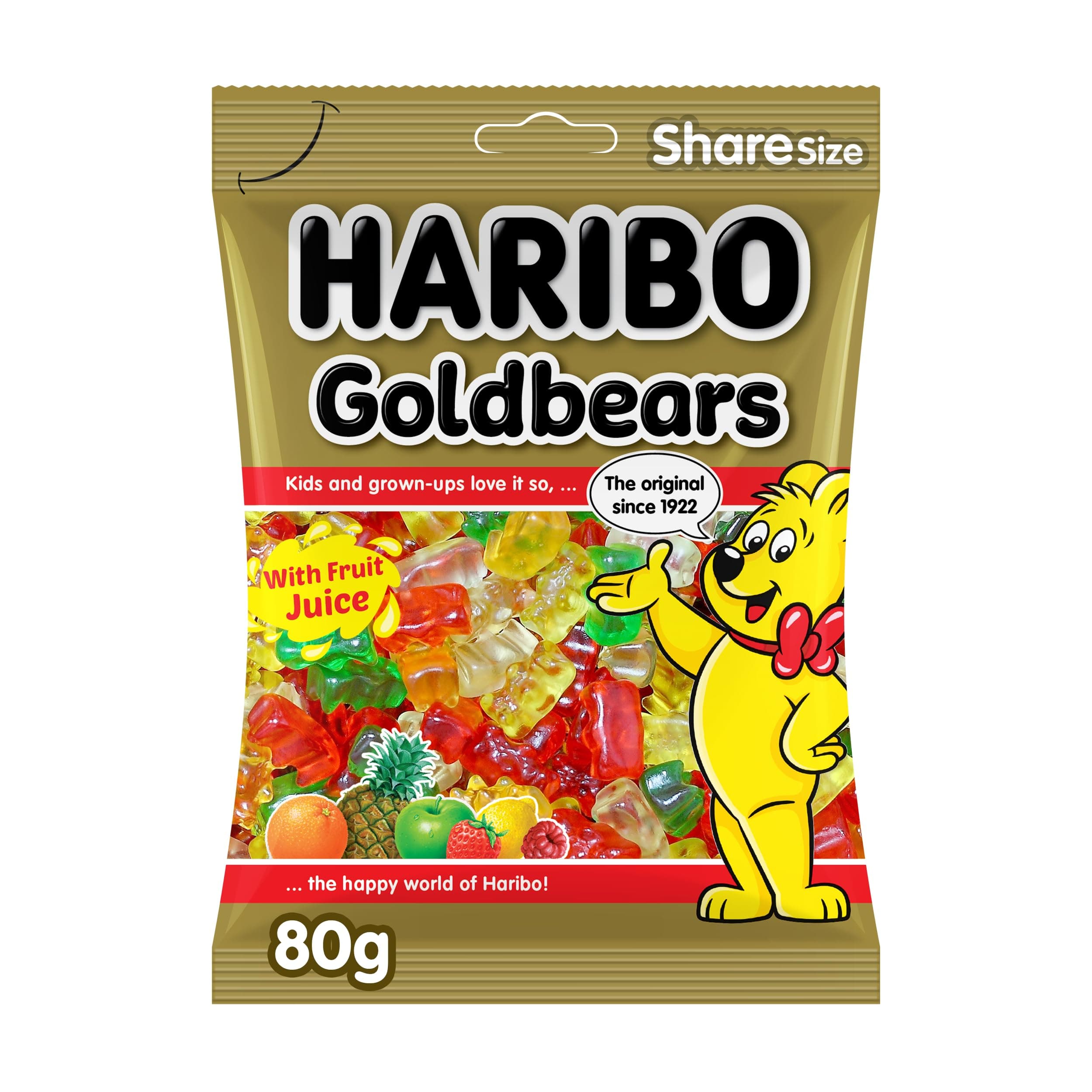 Haribo Jelly Gold Bears, 80 g