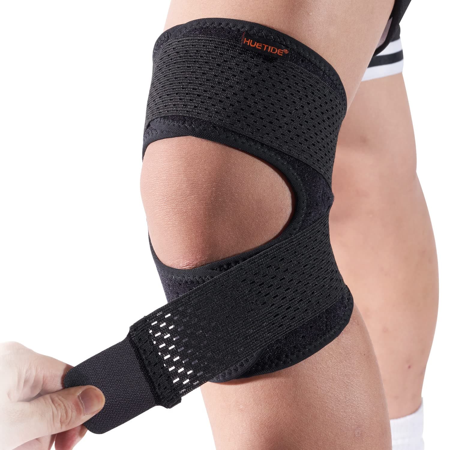 Patella Tendon Knee Strap,Knee Support for Women and Mens Open Patella Knee Compression,Adjustable Knee Brace for Arthritis,Runing,meniscus Tear,walking,Sports,Large