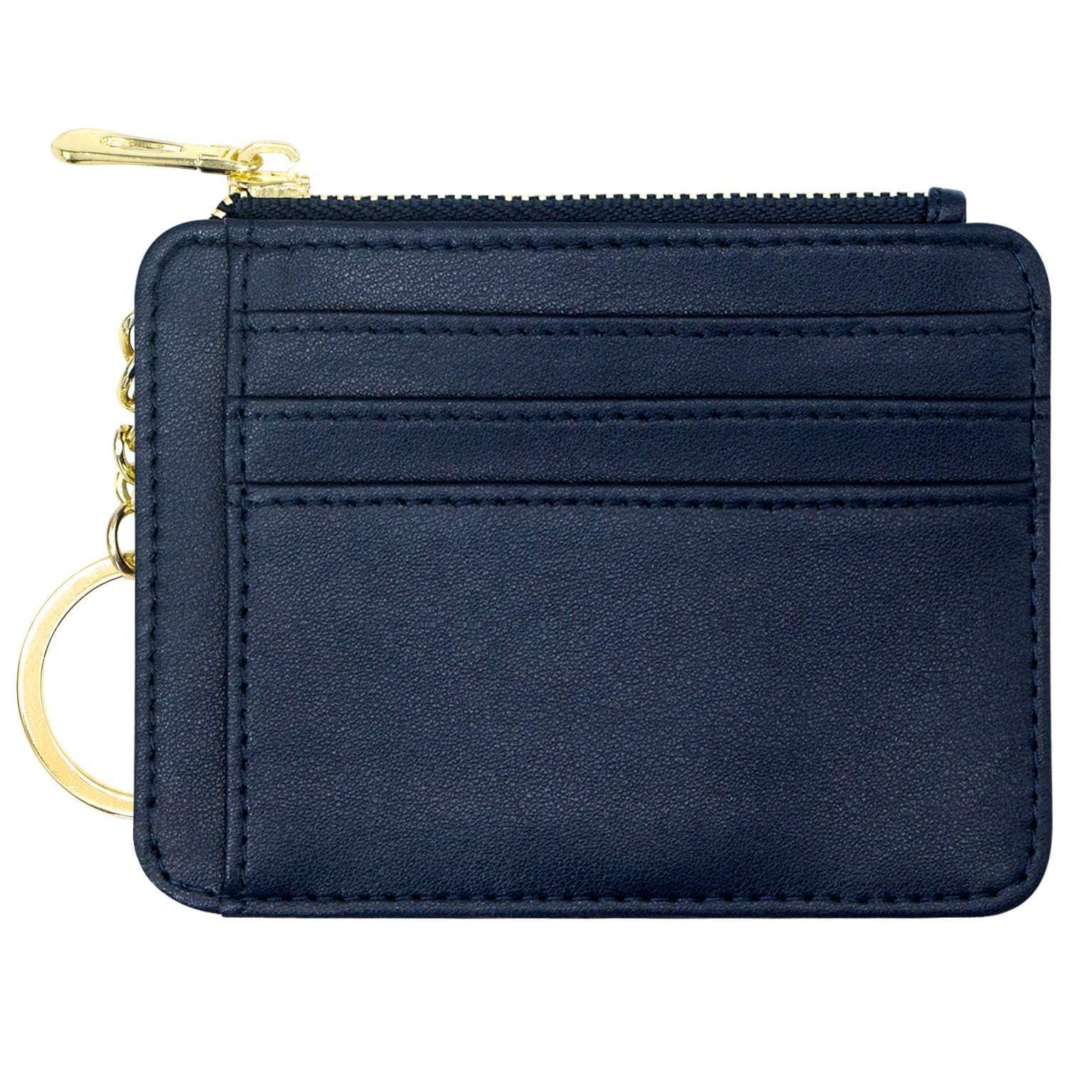 PadikePadike Wallet for Women, Slim Credit Card Holder, Compact Size Minimalist Wallet (Z-Navy Blue)
