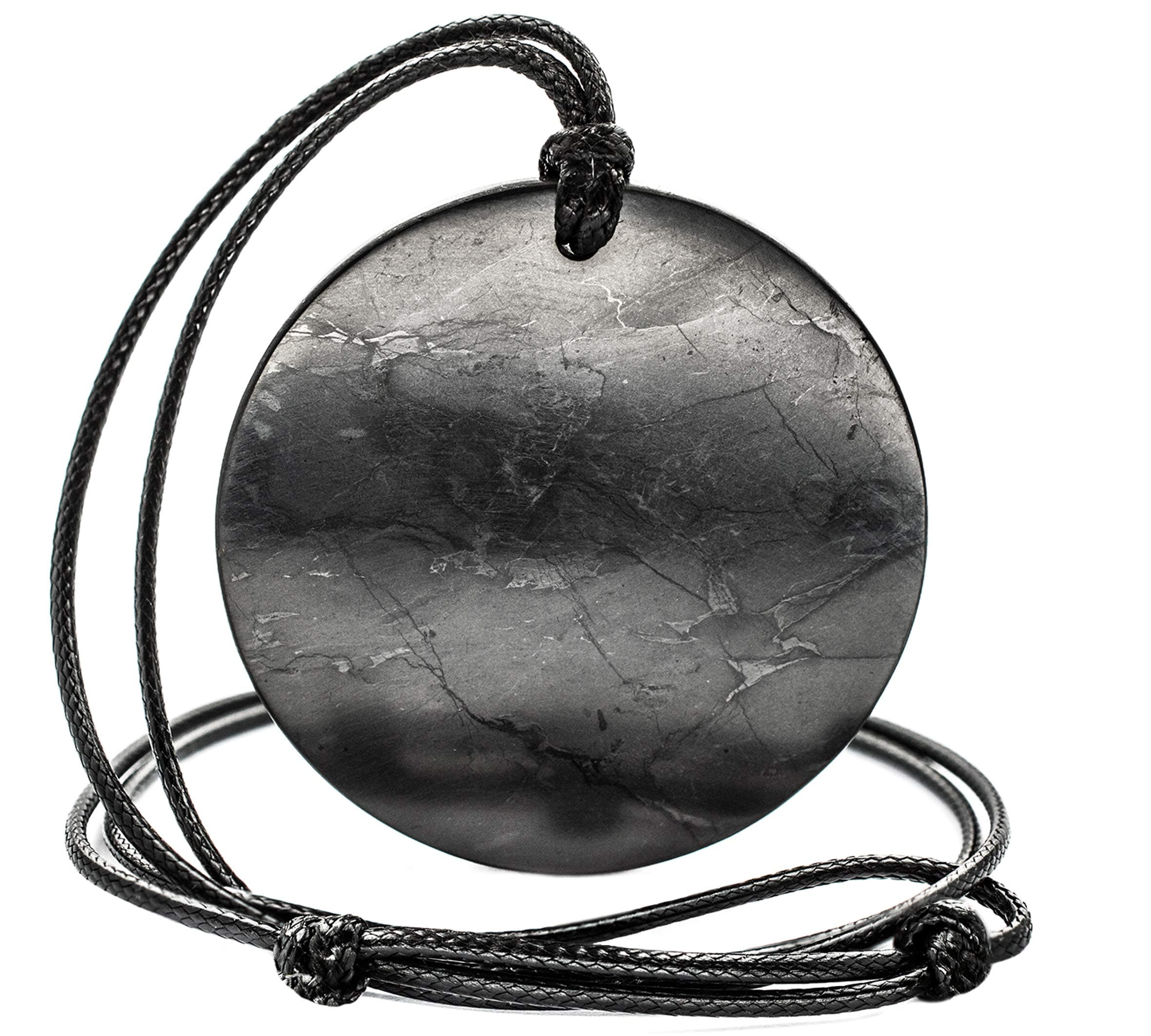 Shungite natural pendant BIG Circle