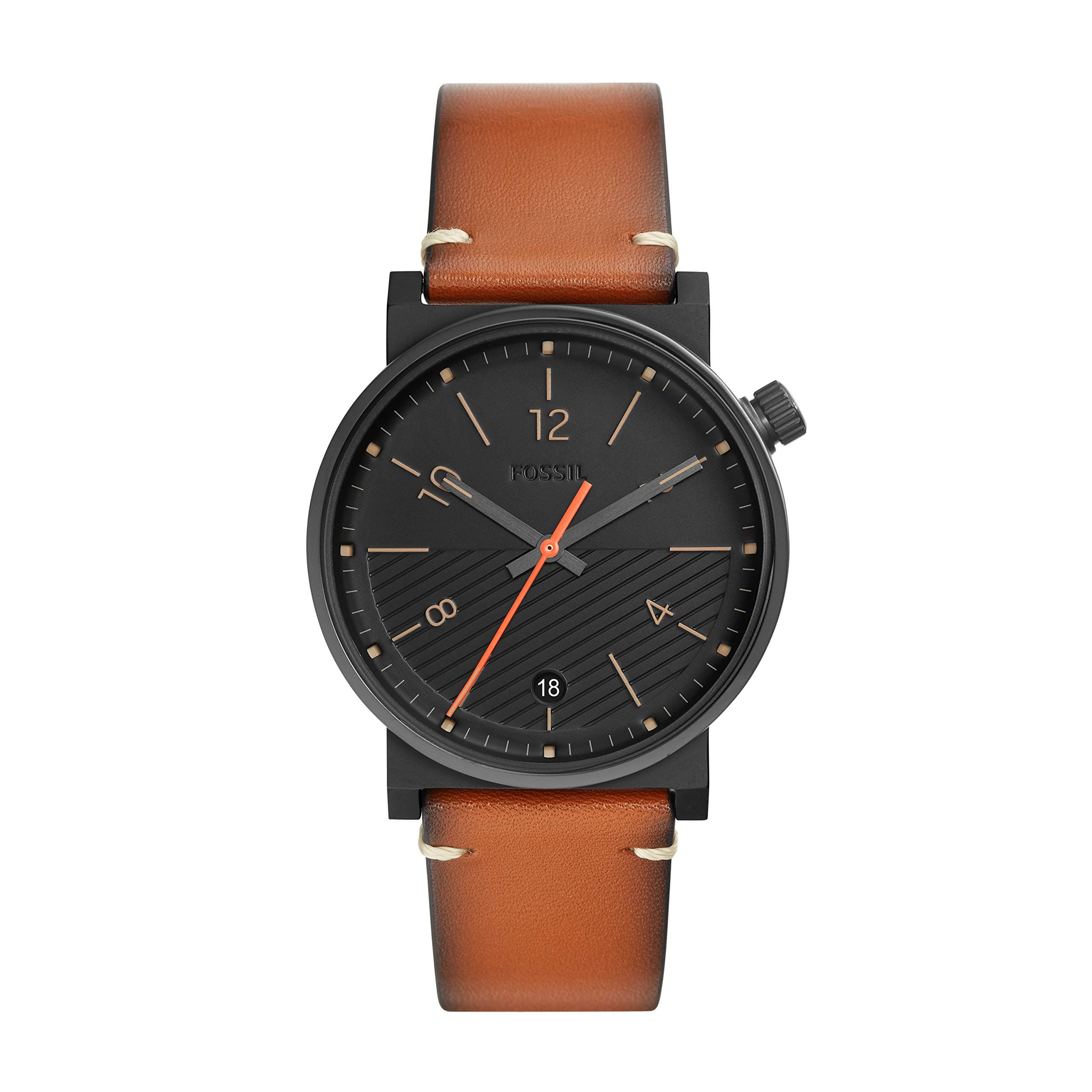 Mens Analogue Quartz Watch with Leather Strap FS5507