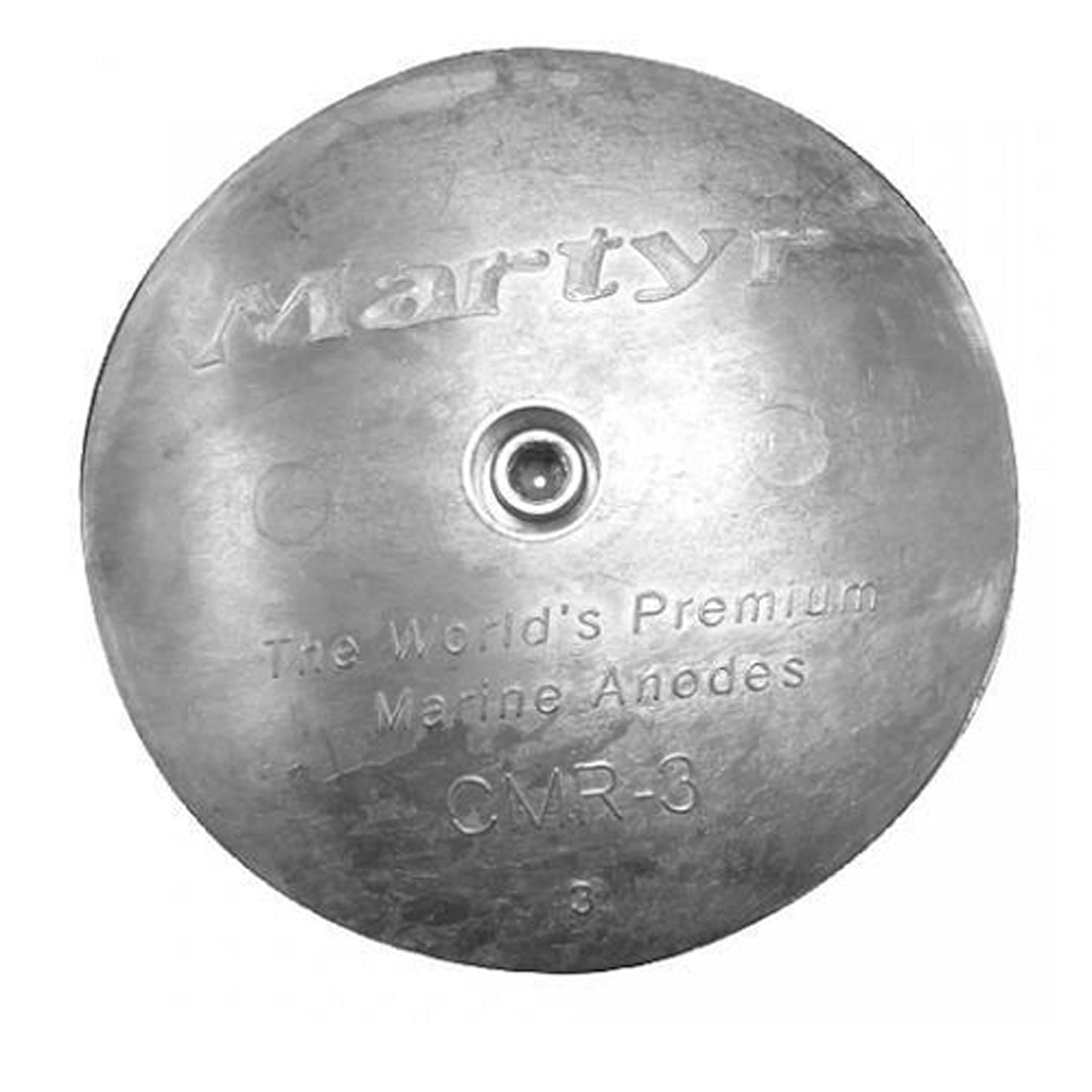 Martyr Anodes, CMR03, Zinc Rudder & Trim Tab Disc Anode with Stainless Steel Allen Head (0.5 H x 3.75 OD x 0.34 ID) – Marine Boat Sacrificial Anode for Saltwater Corrosion Protection