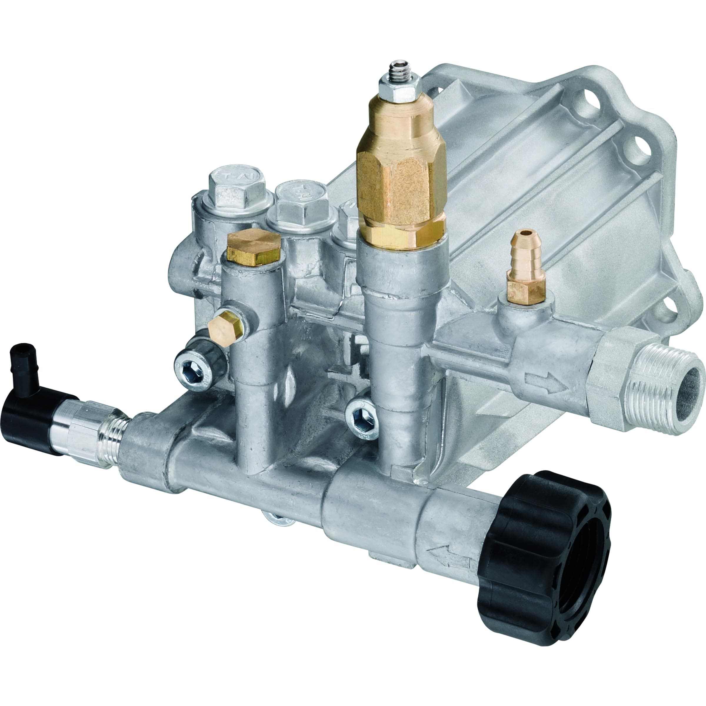 SRMV22G26-EZ Replacement Pump. 2600 PSI, 2.2 GPM, 173 Max Bar, Easy Start Valve, Thermal Relief Valve, Detergent Outlet, Brass Unloader. Replacement Residential Pump.