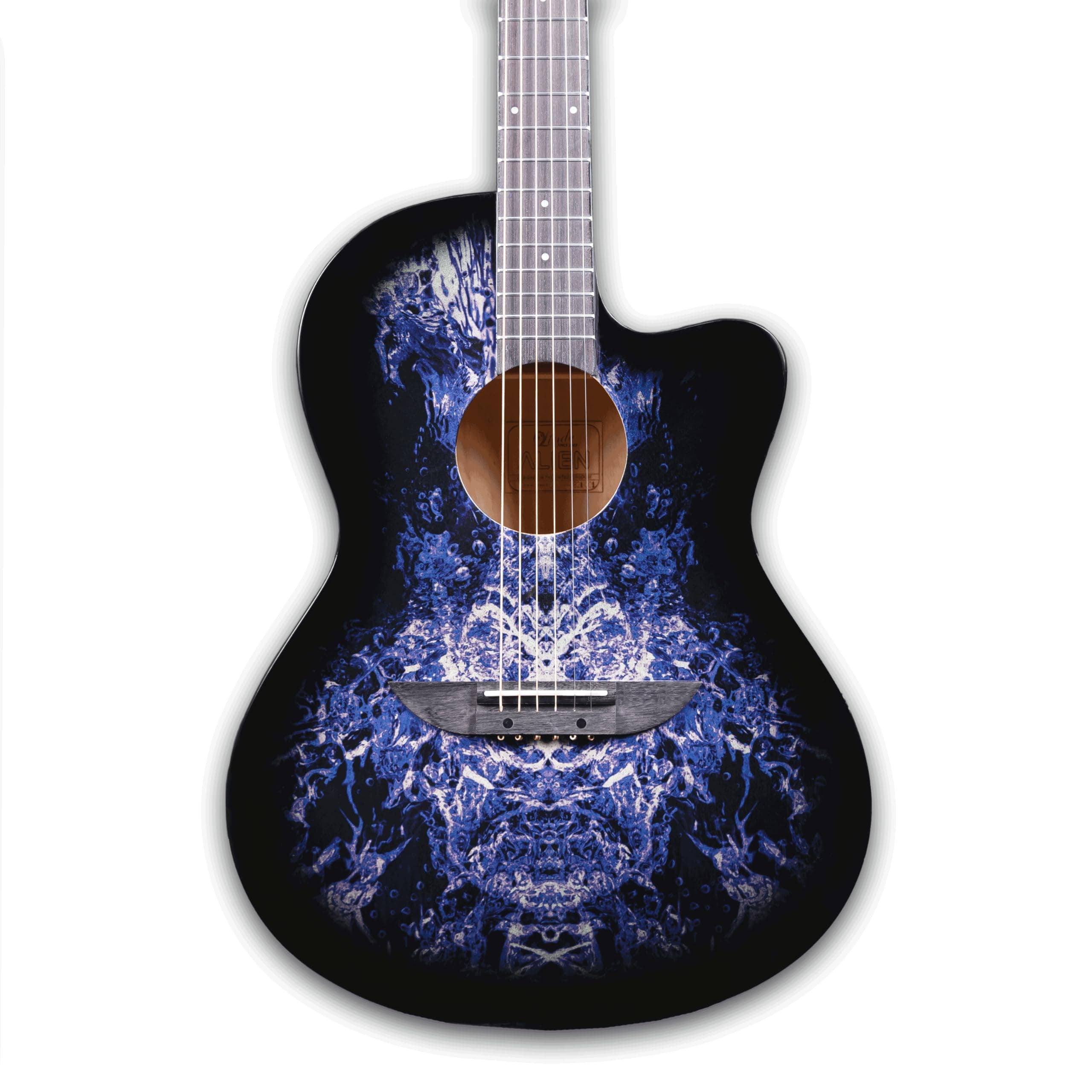 Lindo 933C Purple Alien Acoustic Guitar and Gigbag