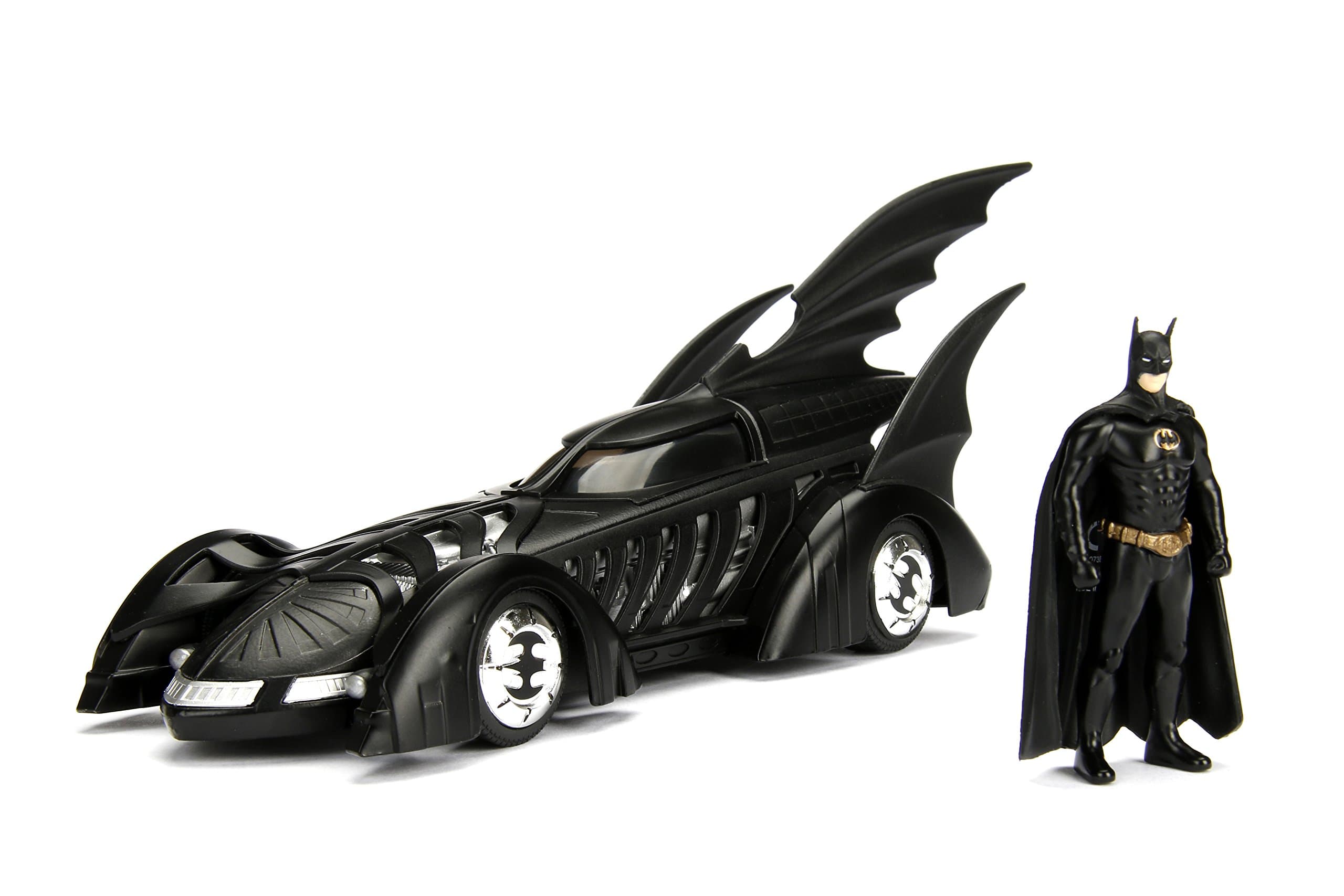 1995 Batman Forever Batmobile with Diecast Batman Figure 1/24 Diecast Model Car by Jada
