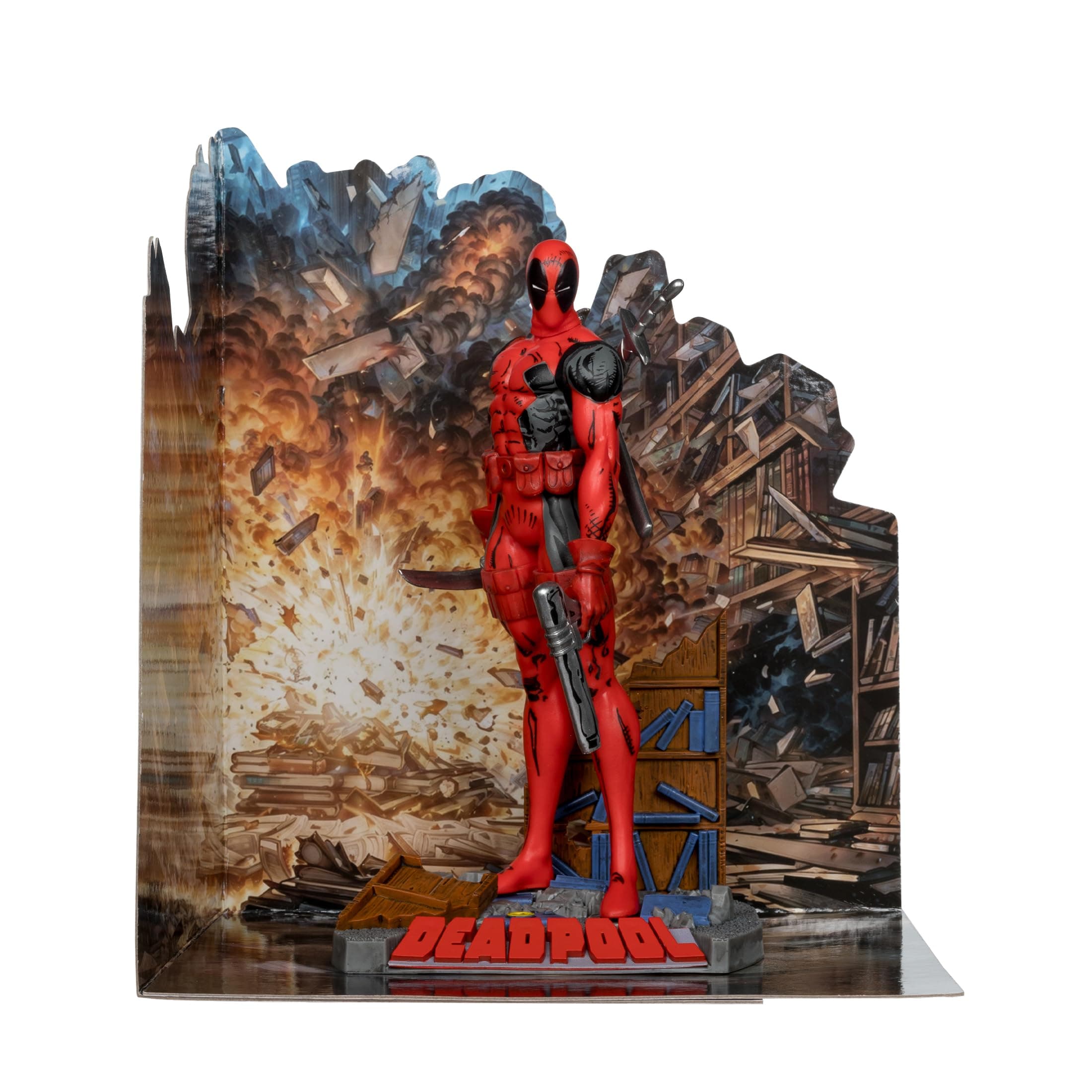 Toys - Marvel Deadpool 1:10th Scale Posed Figure with Scene (The New Mutants #98)