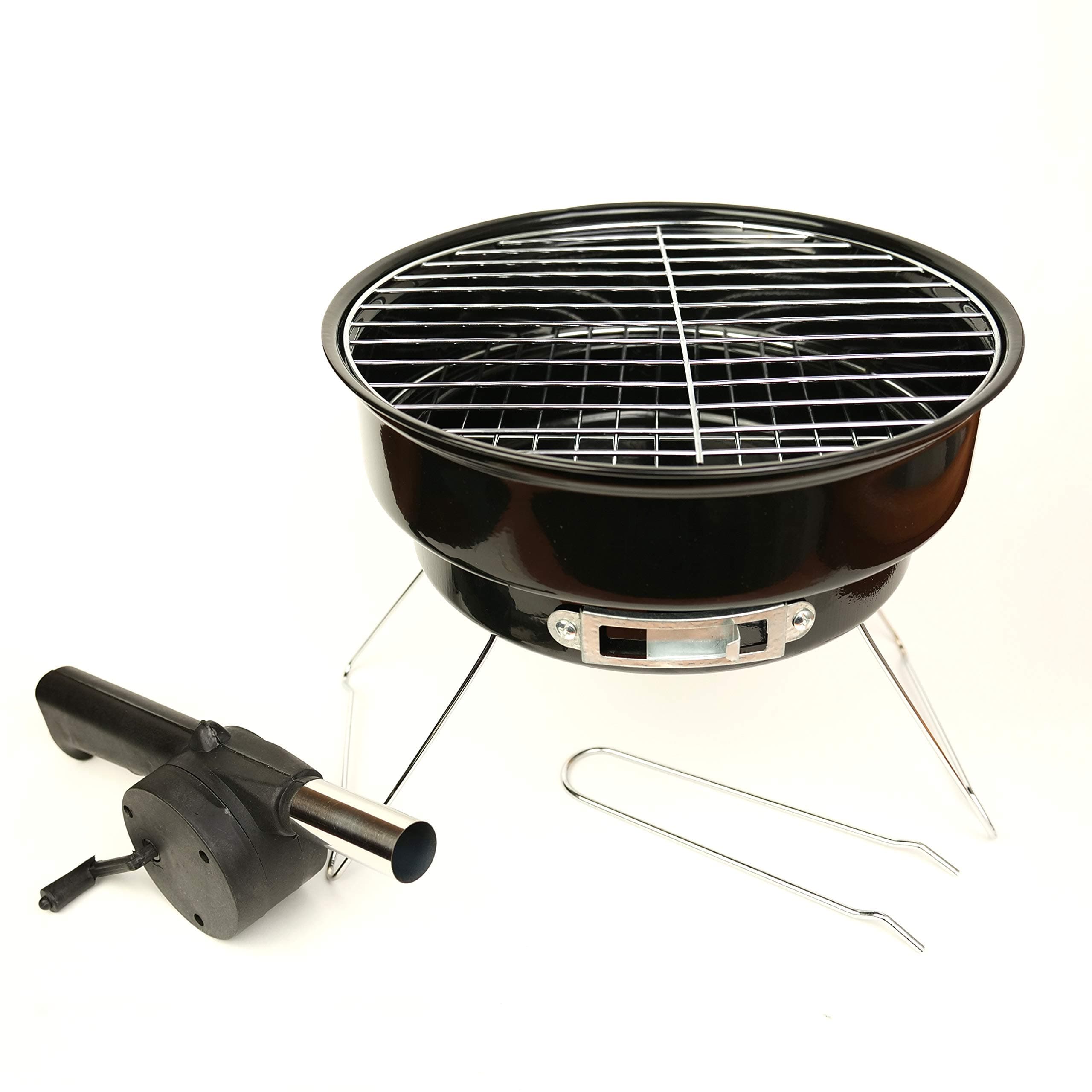 Santai Living 2020 Travel Barbecue Grill + Cooler Travel Bag - Stainless Steel BBQ for 2-4 People w/Air Vents for Temperature Regulation