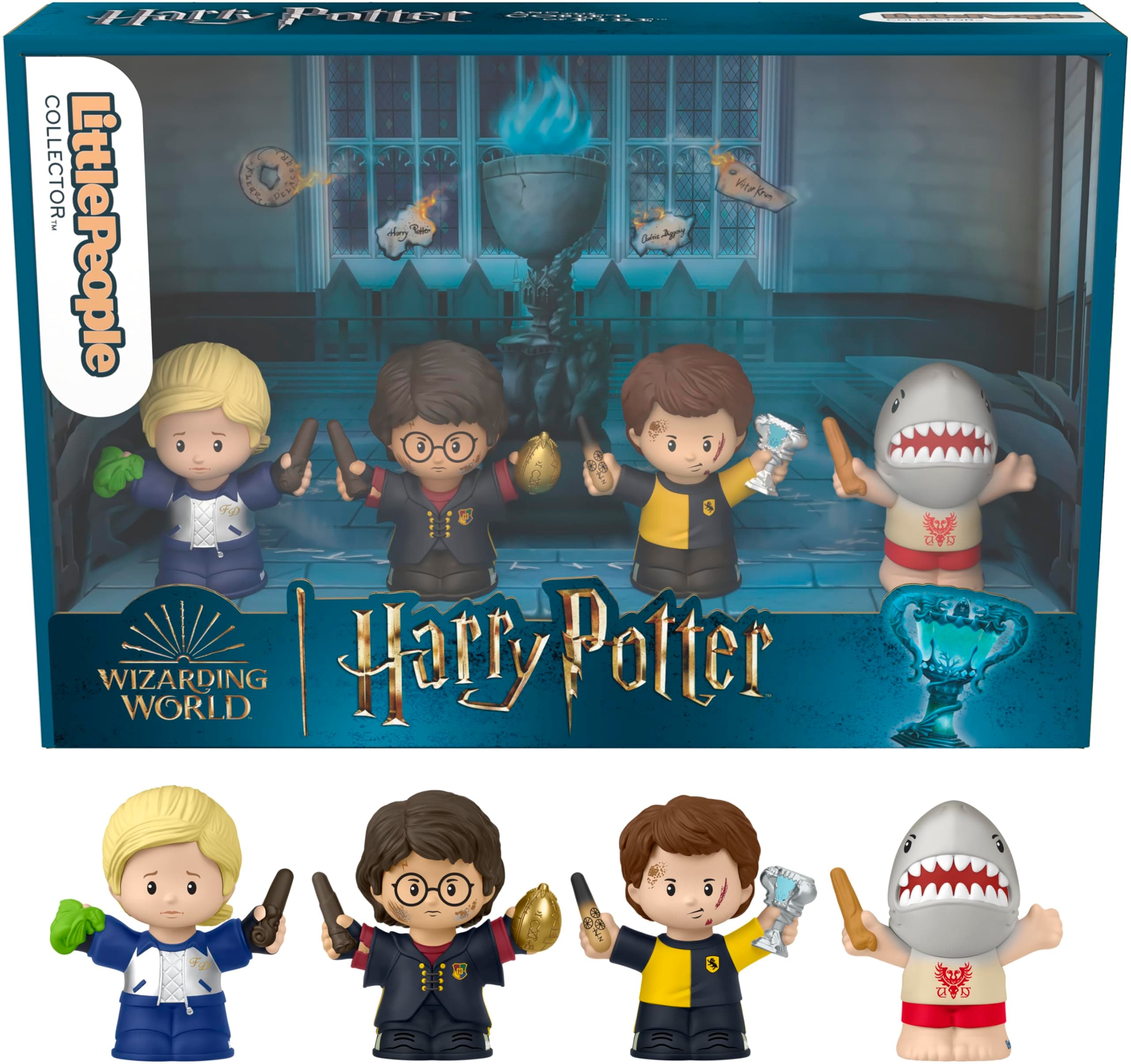 Little People Collector Harry Potter and The Goblet of Fire Special Edition Set for Adults & Fans, 4 Figures in a Display Box