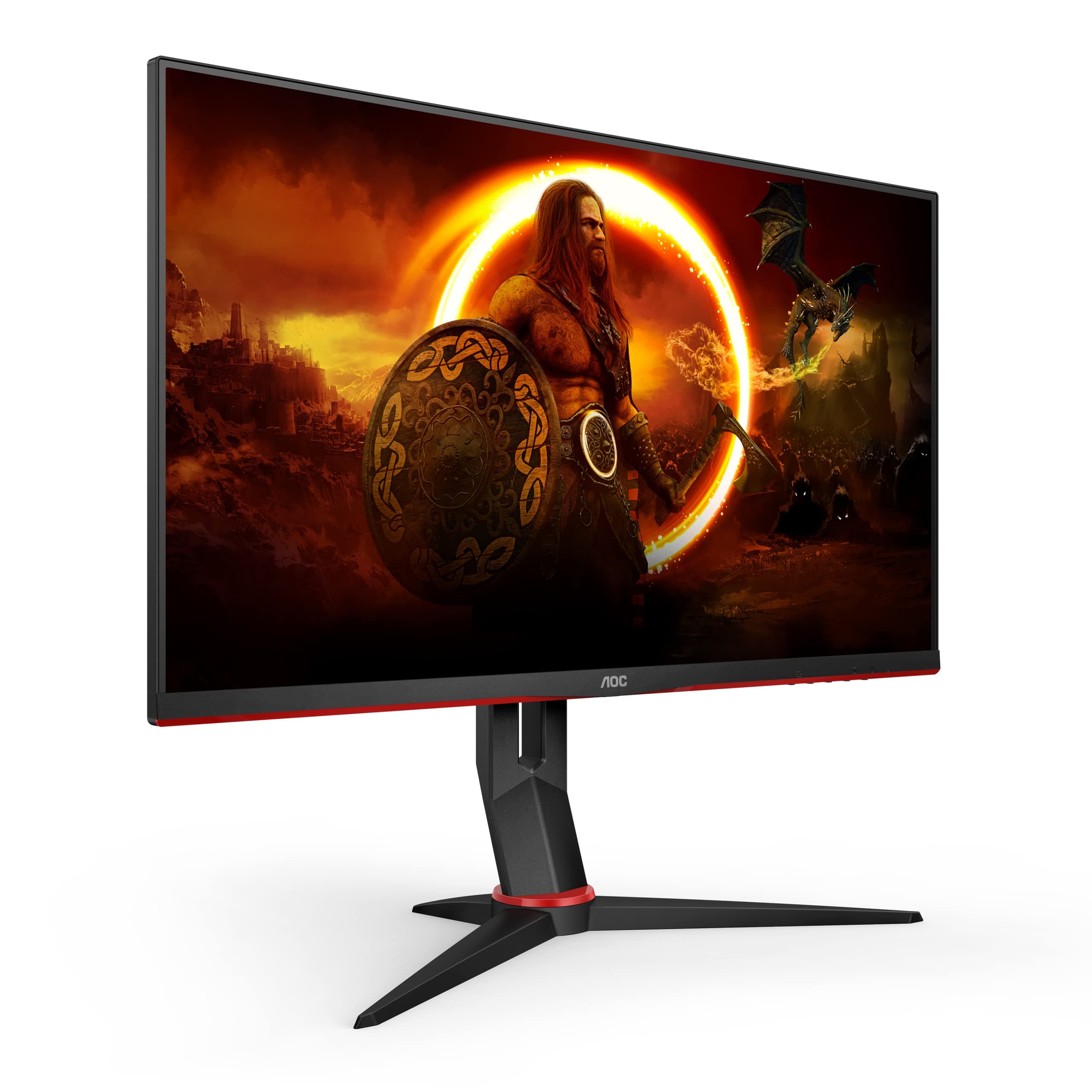 AOC Gaming Q27G2U - 27 inch QHD Monitor, 144Hz,1ms MPRT, VA,AMD FreeSync Premium, Height Adjust, USB Hub, Low input lag (2560x1440 @ 144Hz, 250cd/m², , HDMI/DP/USB 3.0)
