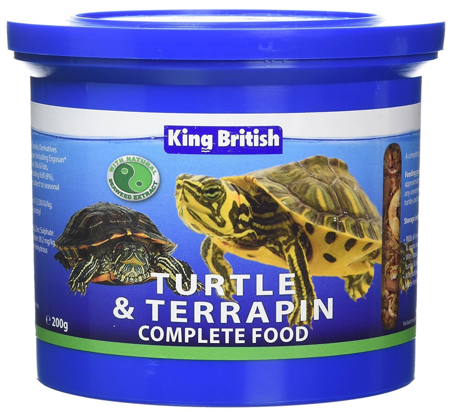 Turtle And Terrapin Food 200G, Active, Seafood Flavor, 200g, For Turtle And Terrapin Enthusiasts