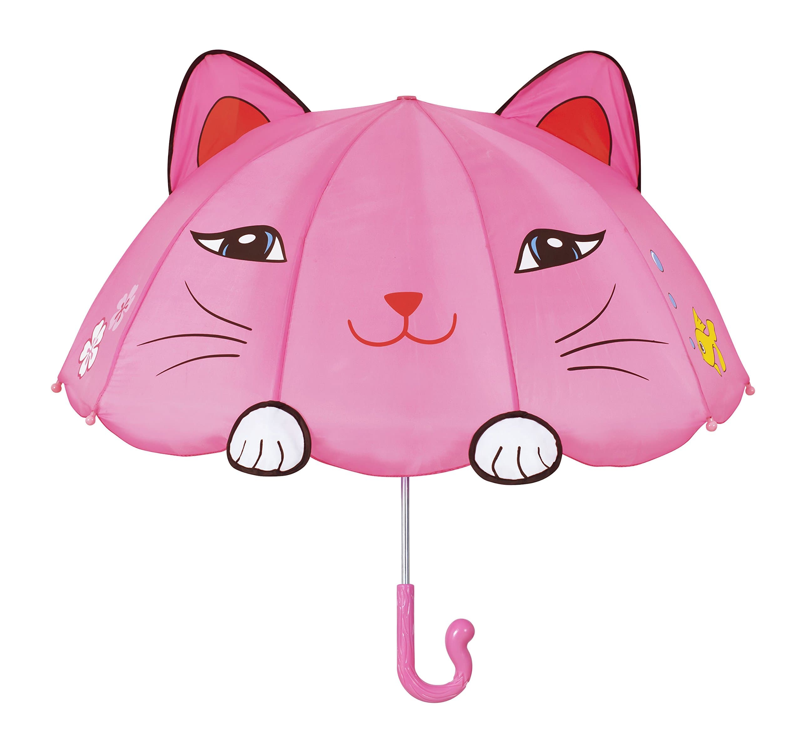 KidorableGirls' Lucky Cat Umbrella, Pink, One Size