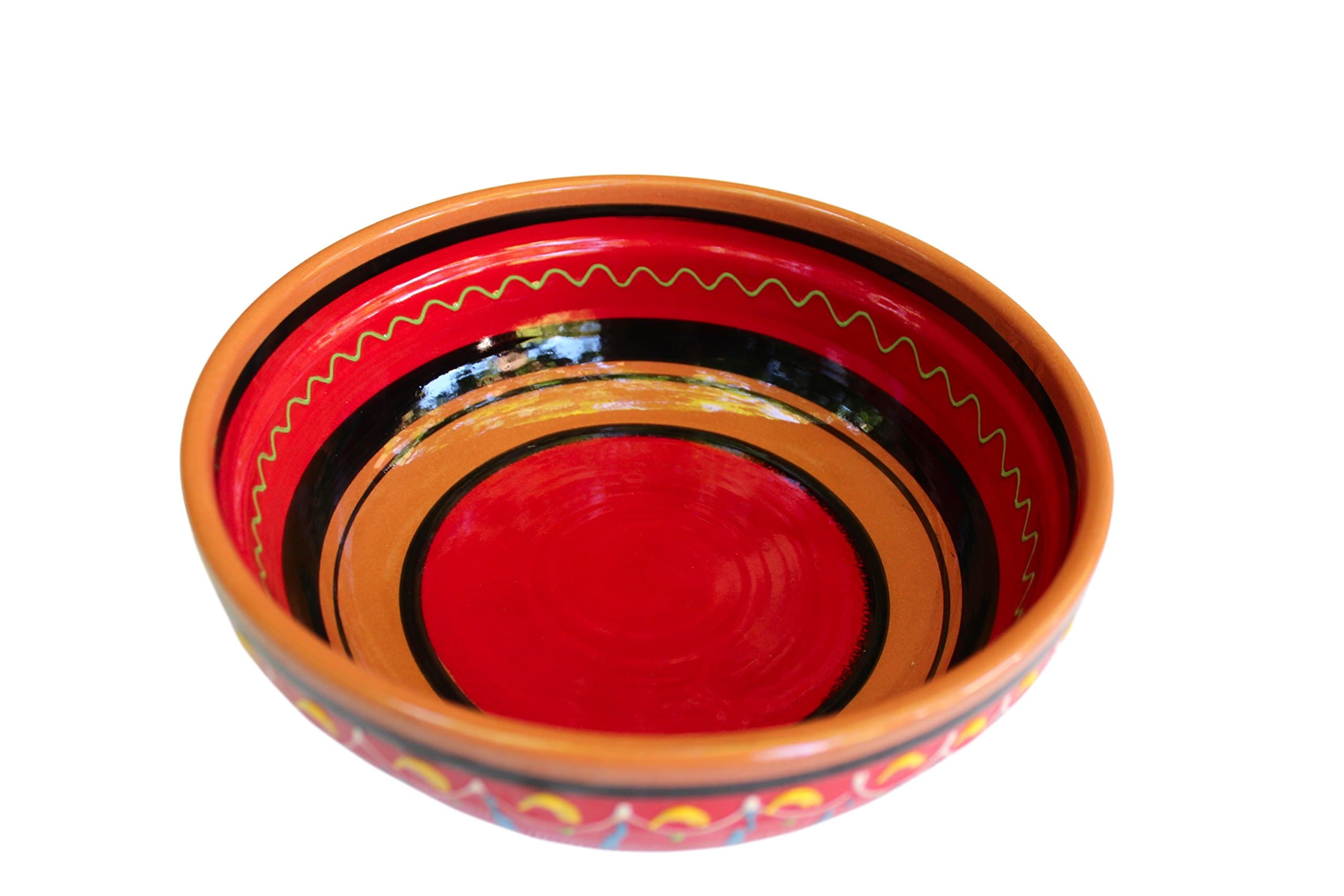Cactus Canyon Ceramics Spanish Terracotta Deep Serving Dish, Red
