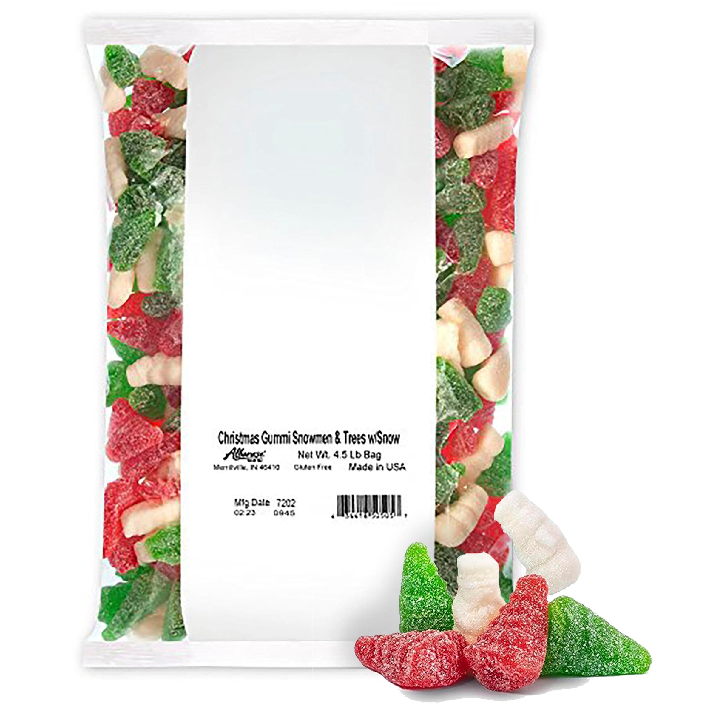 Albanese Candy, Christmas Gummi Snowmen & Trees with Snow, 4.5-pound Bag