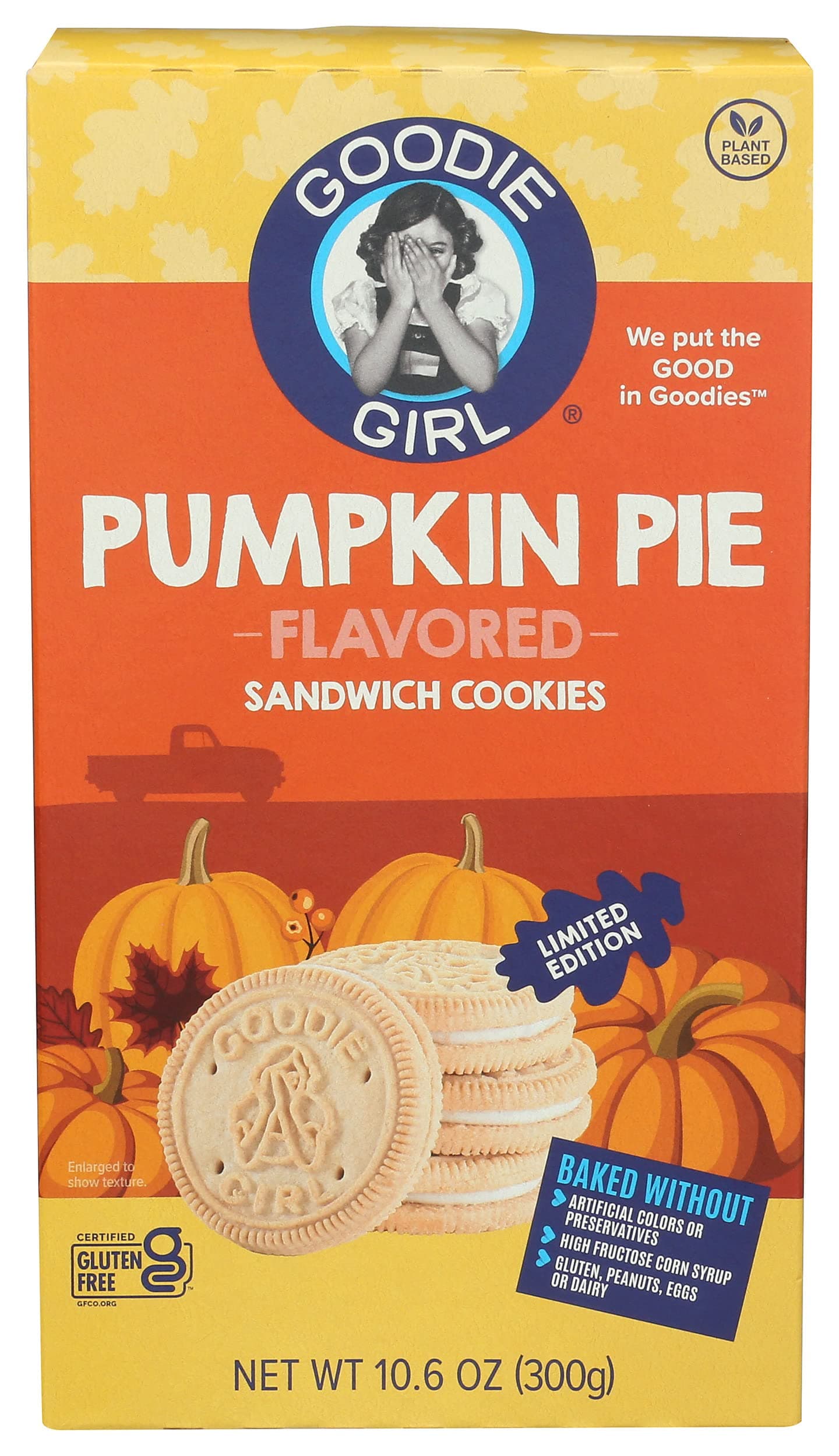 Goodie Girl, Pumpkin Pie Sandwich Cookies, 10.6 Ounce